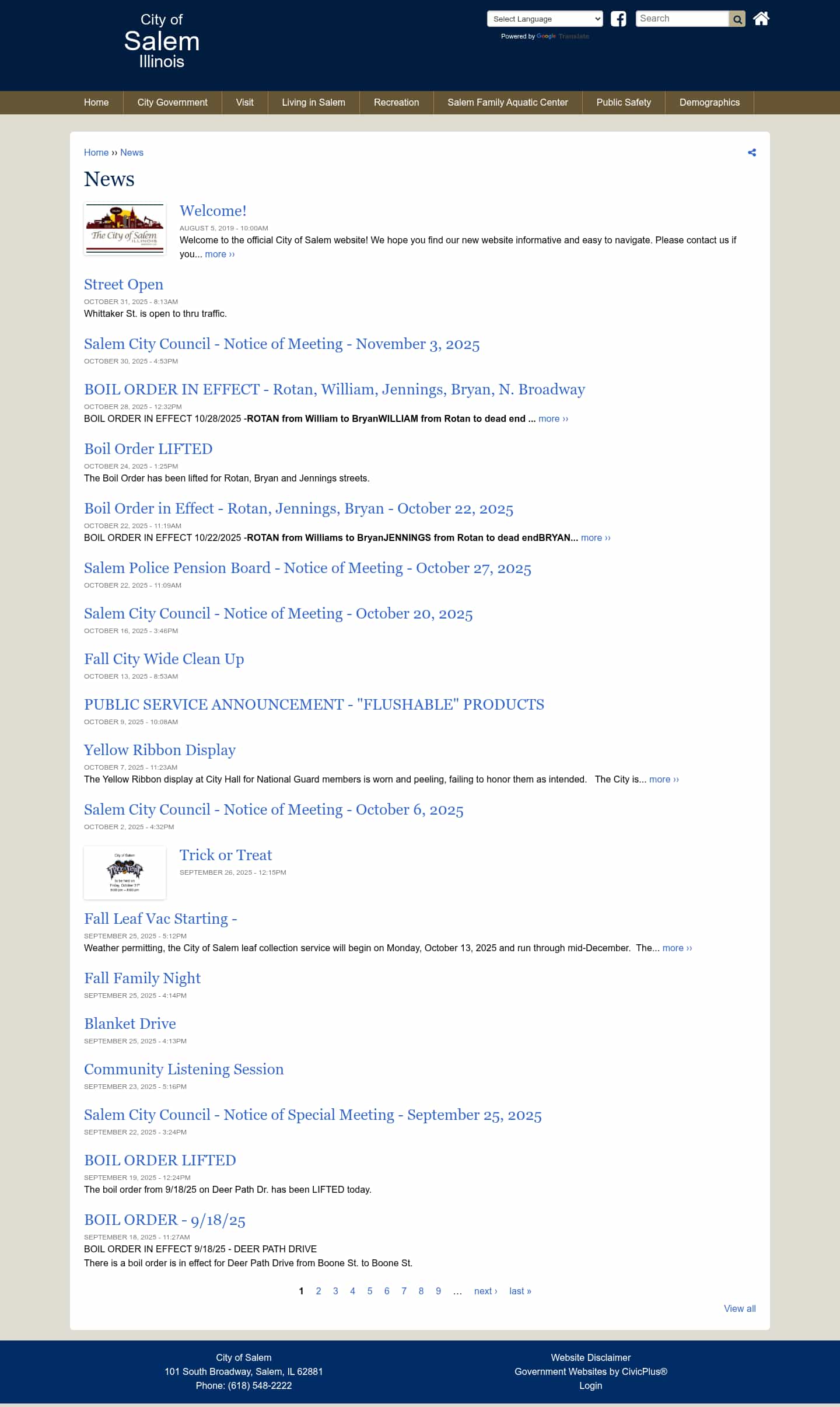 Latest website image capture