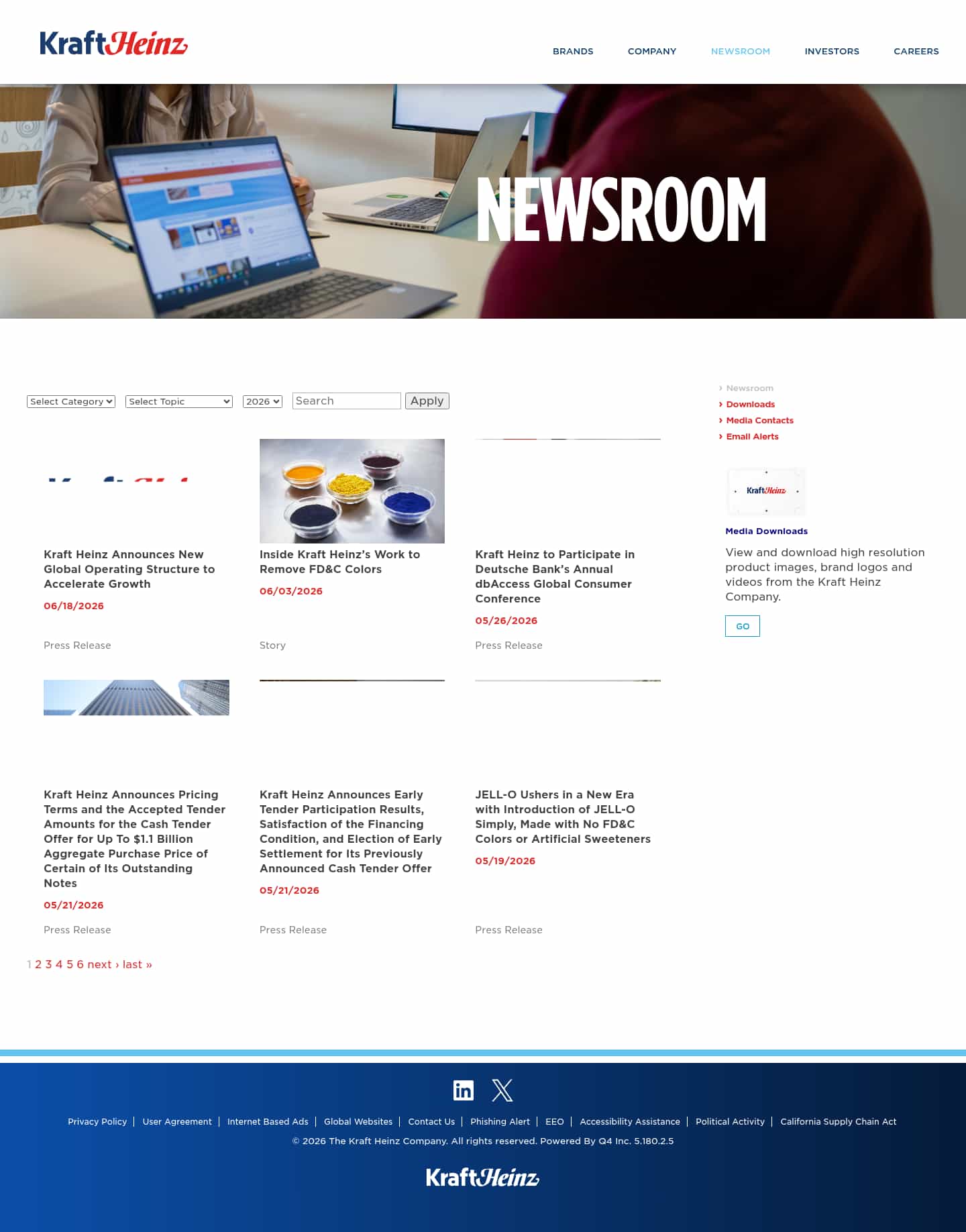 Latest website image capture