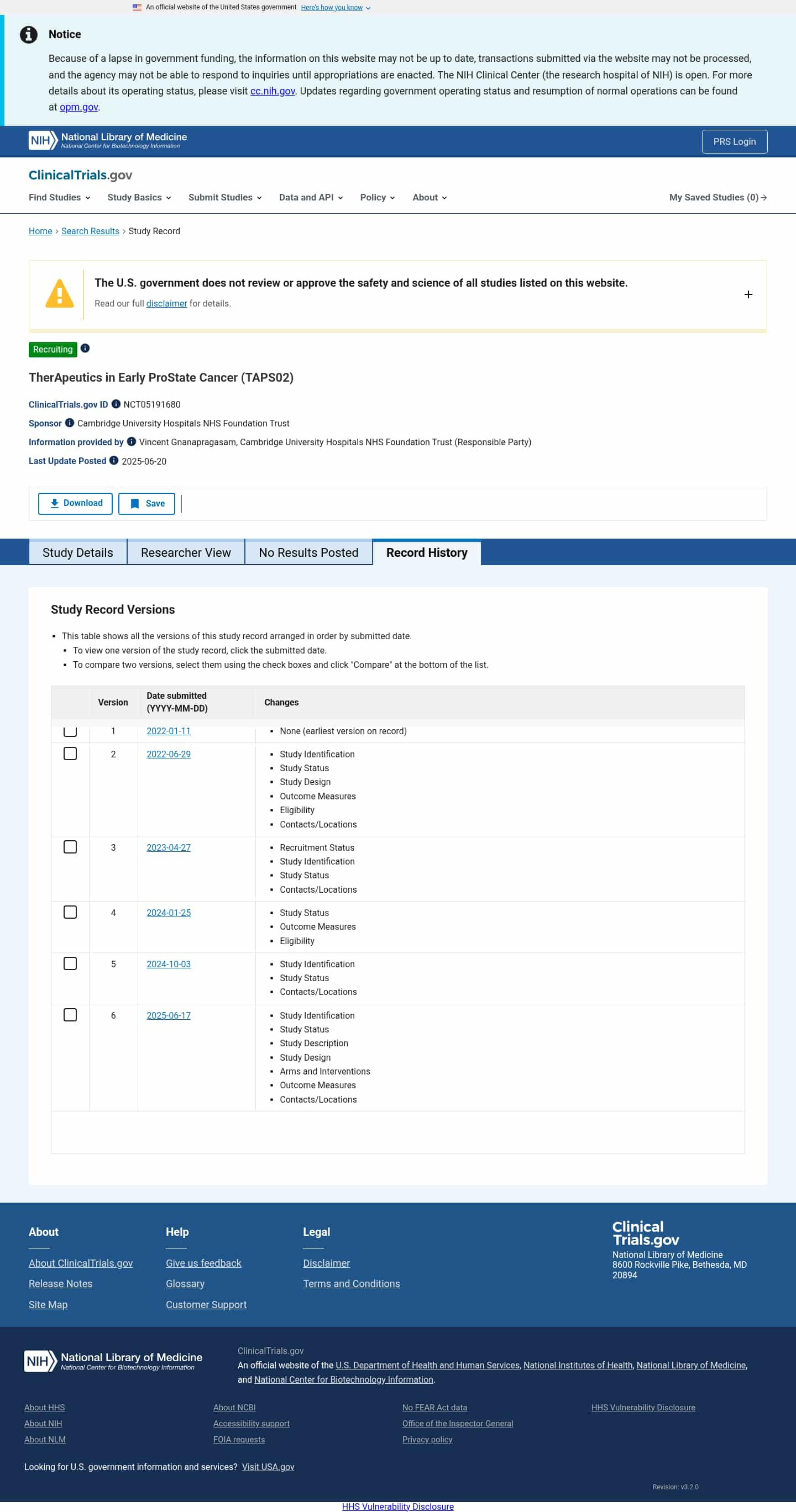 Latest website image capture