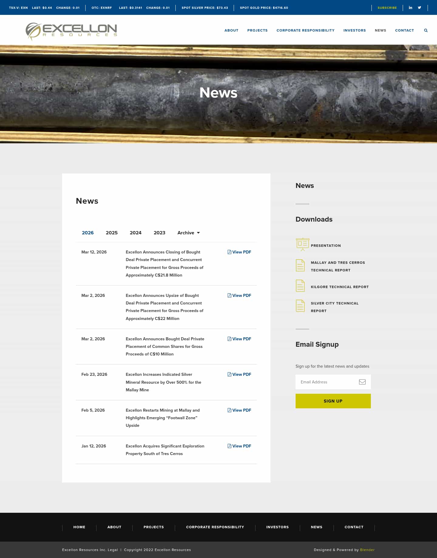 Latest website image capture
