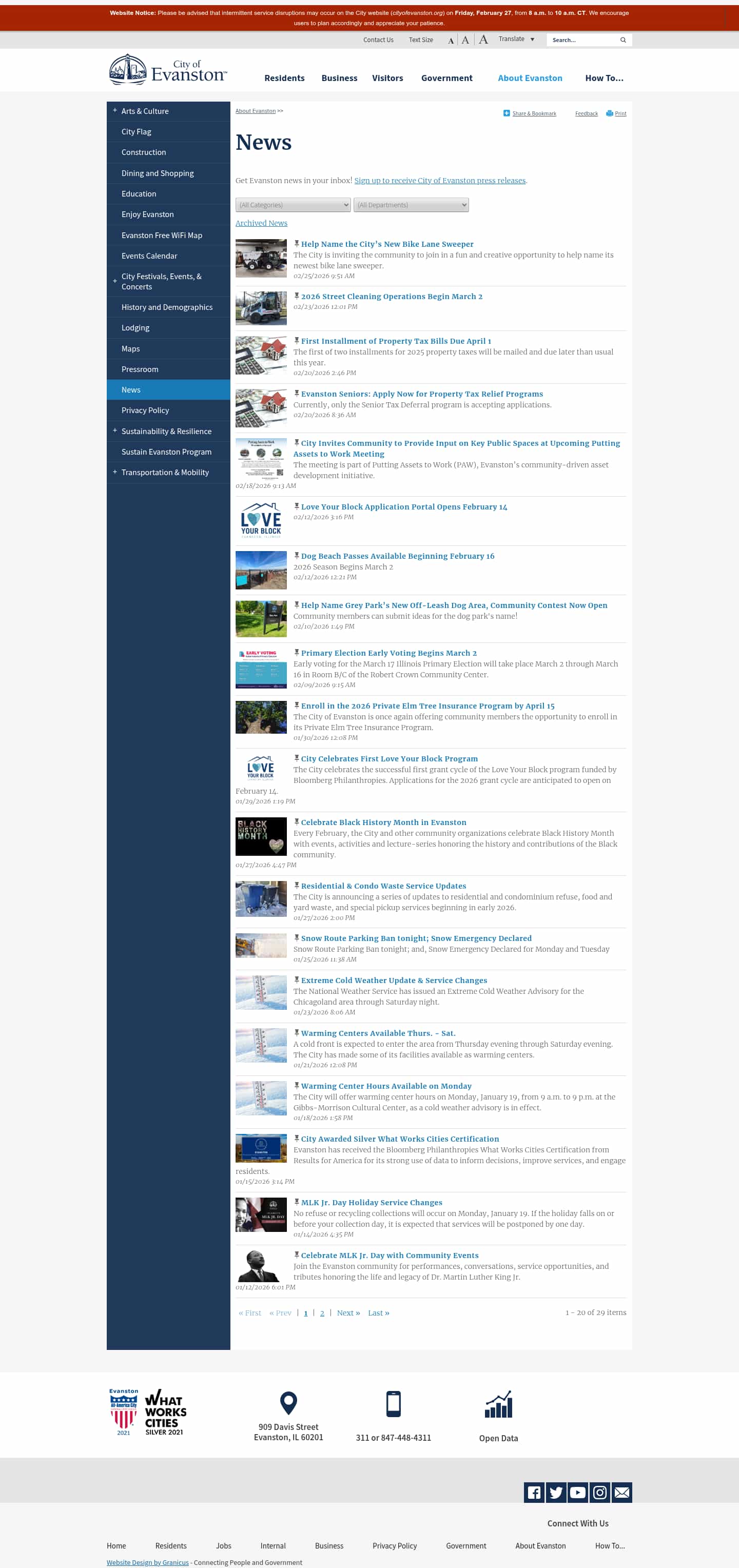 Latest website image capture