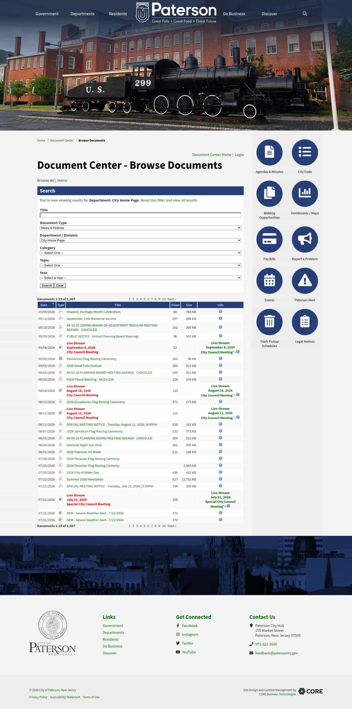Latest website image capture