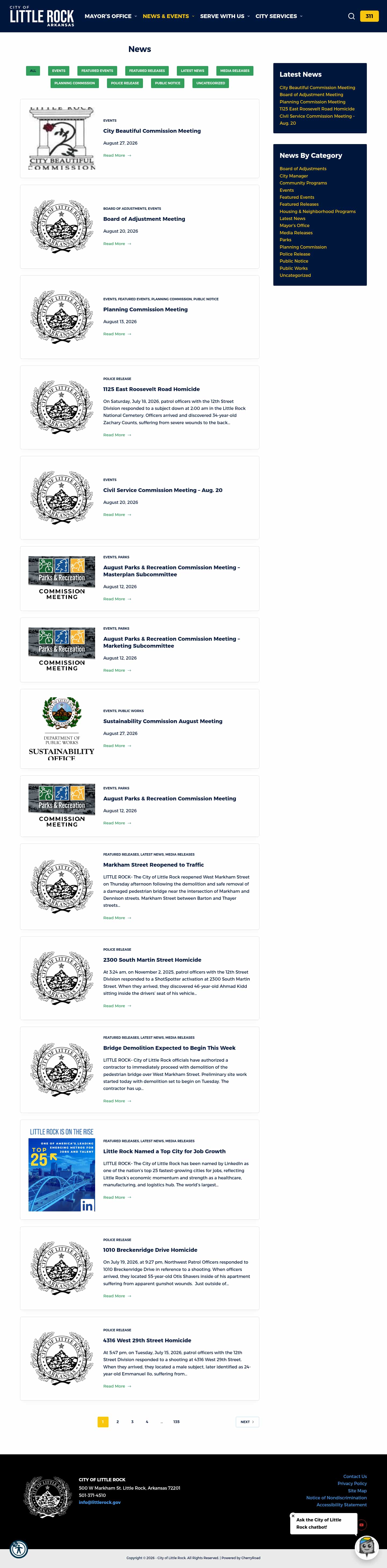 Latest website image capture