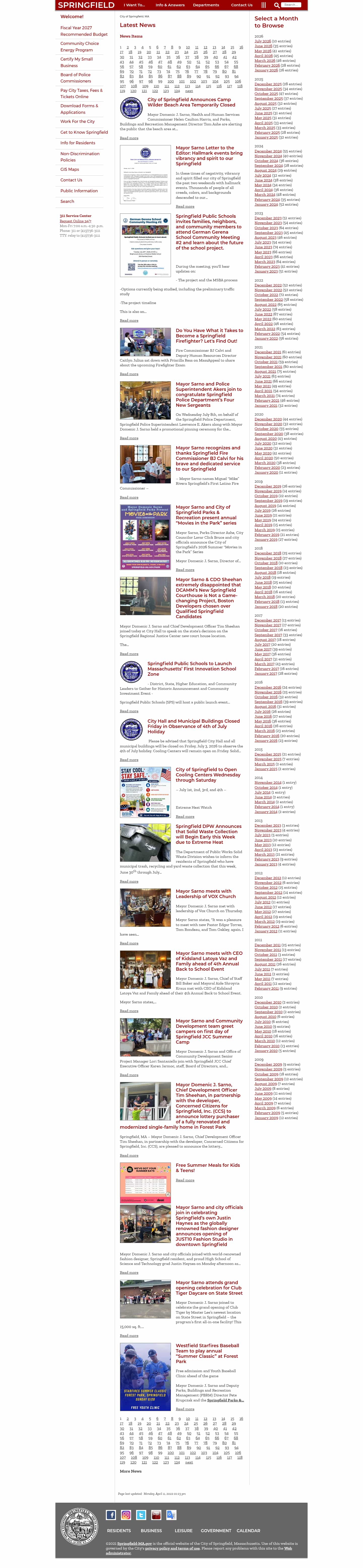 Latest website image capture