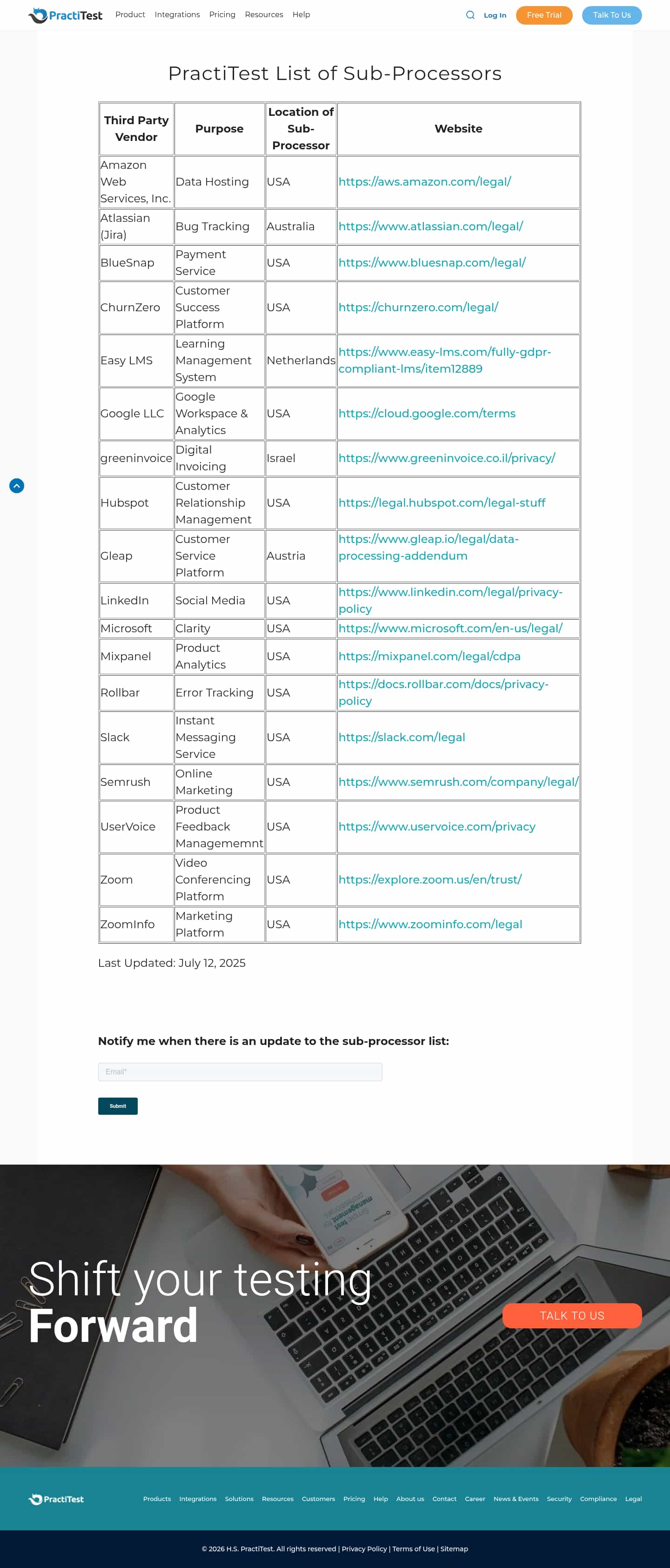 Latest website image capture