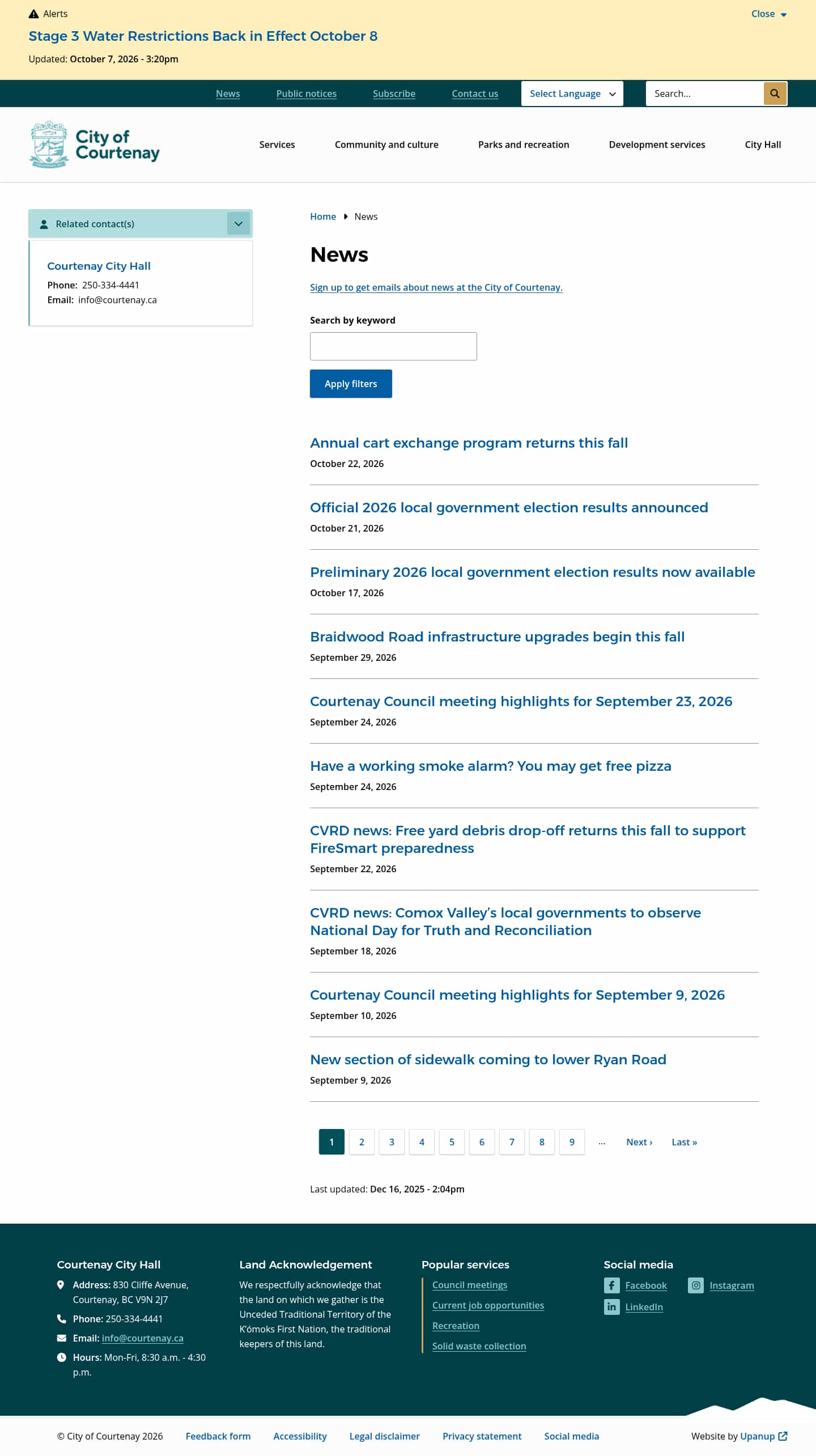 Latest website image capture