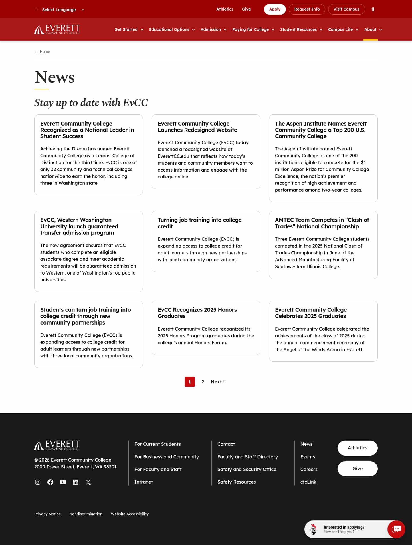 Latest website image capture