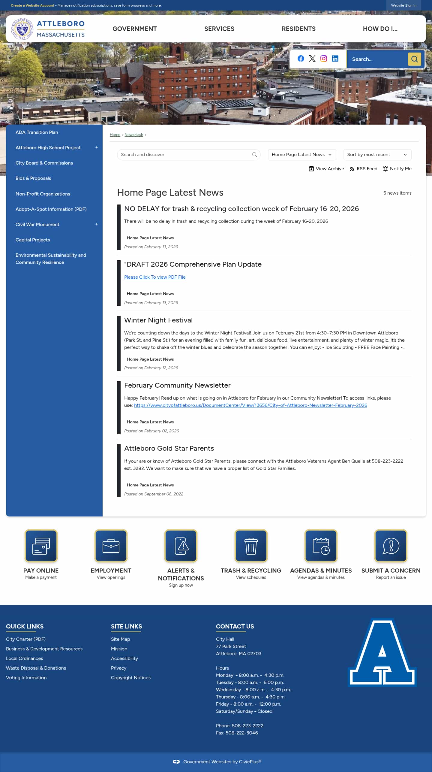 Latest website image capture