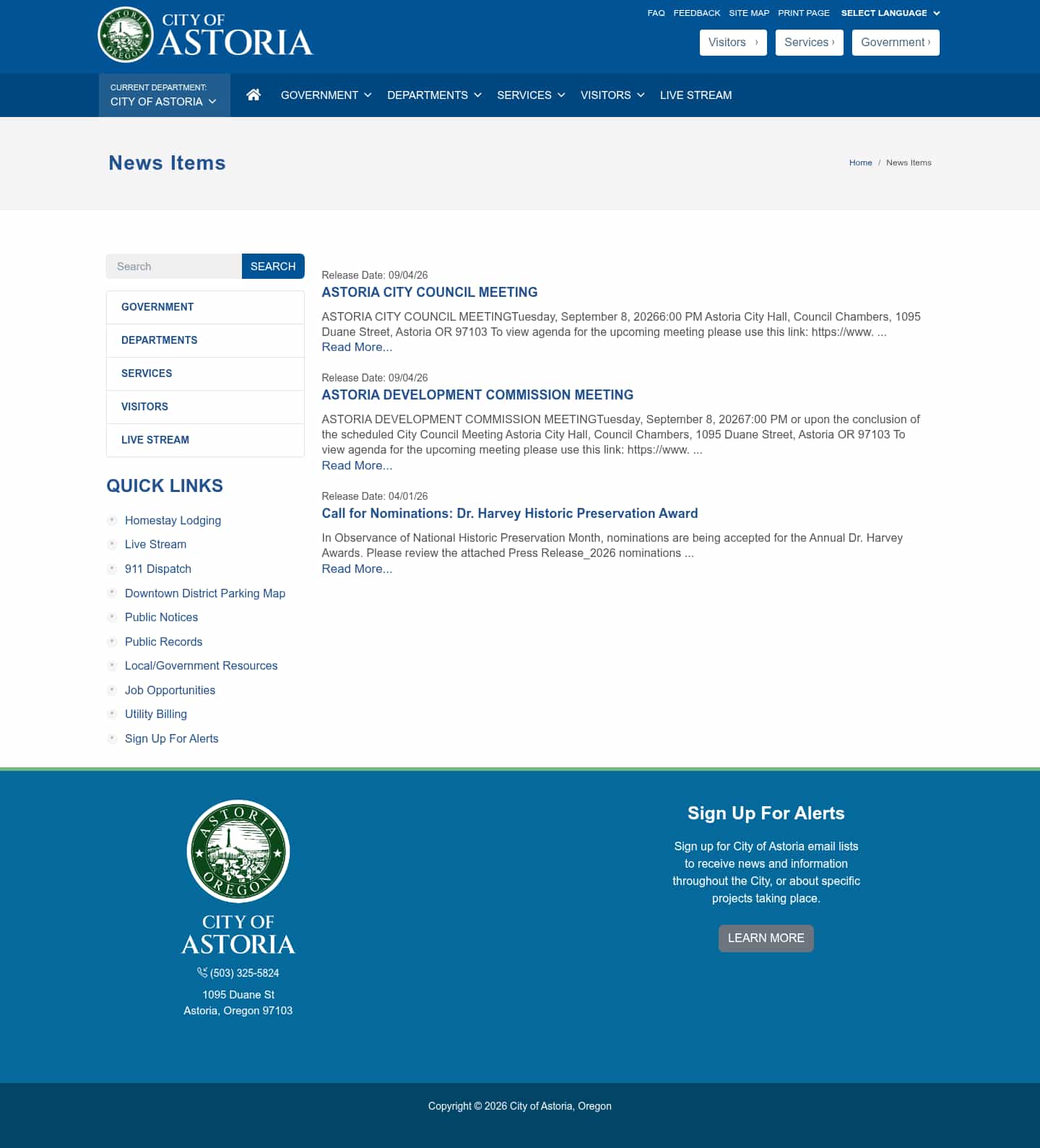 Latest website image capture