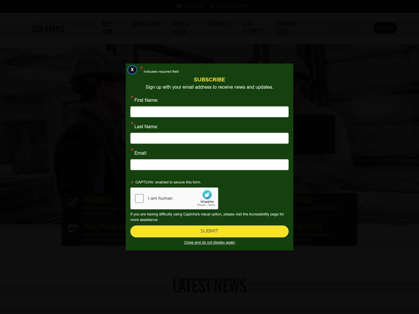 Latest website image capture
