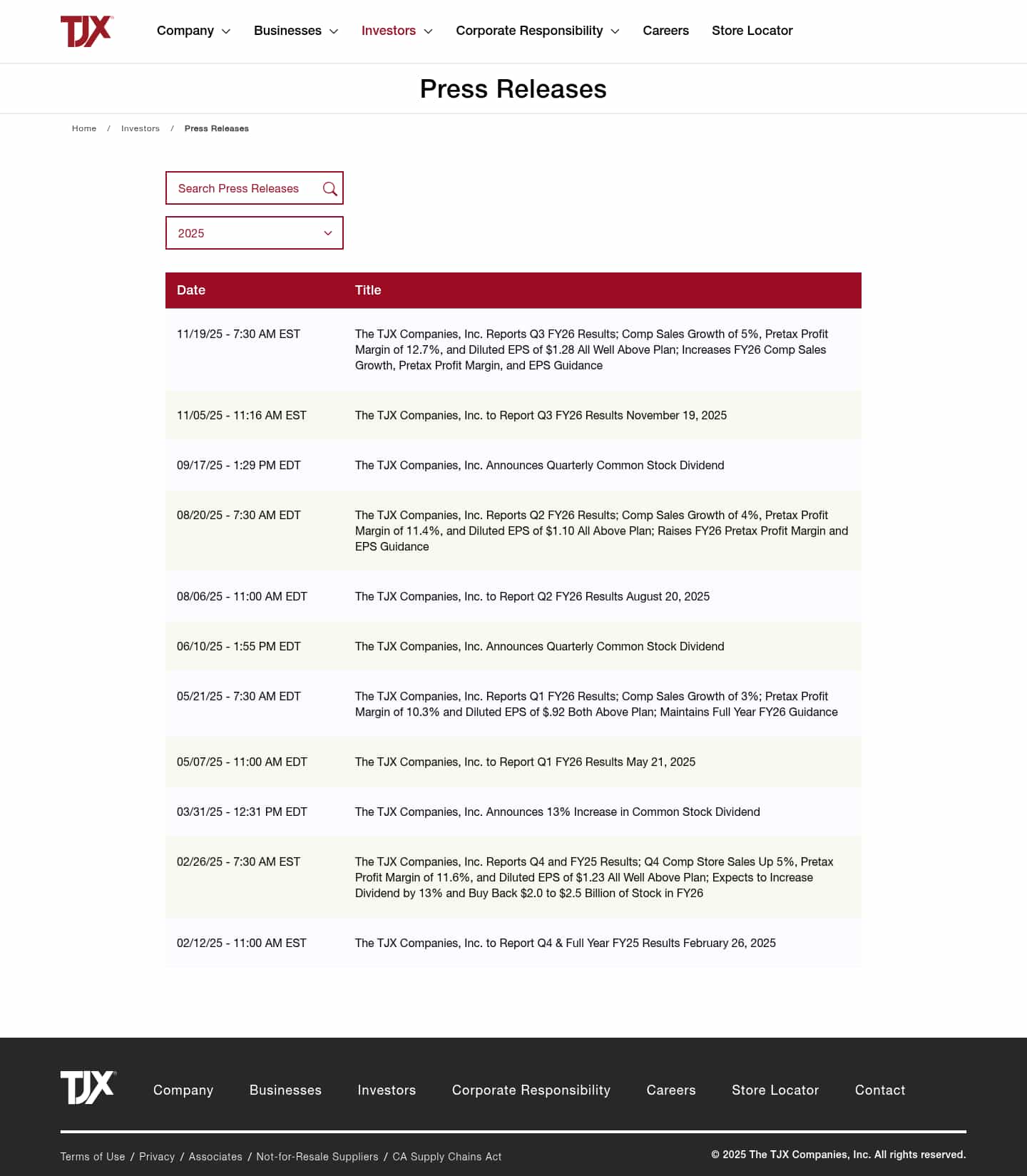 Latest website image capture