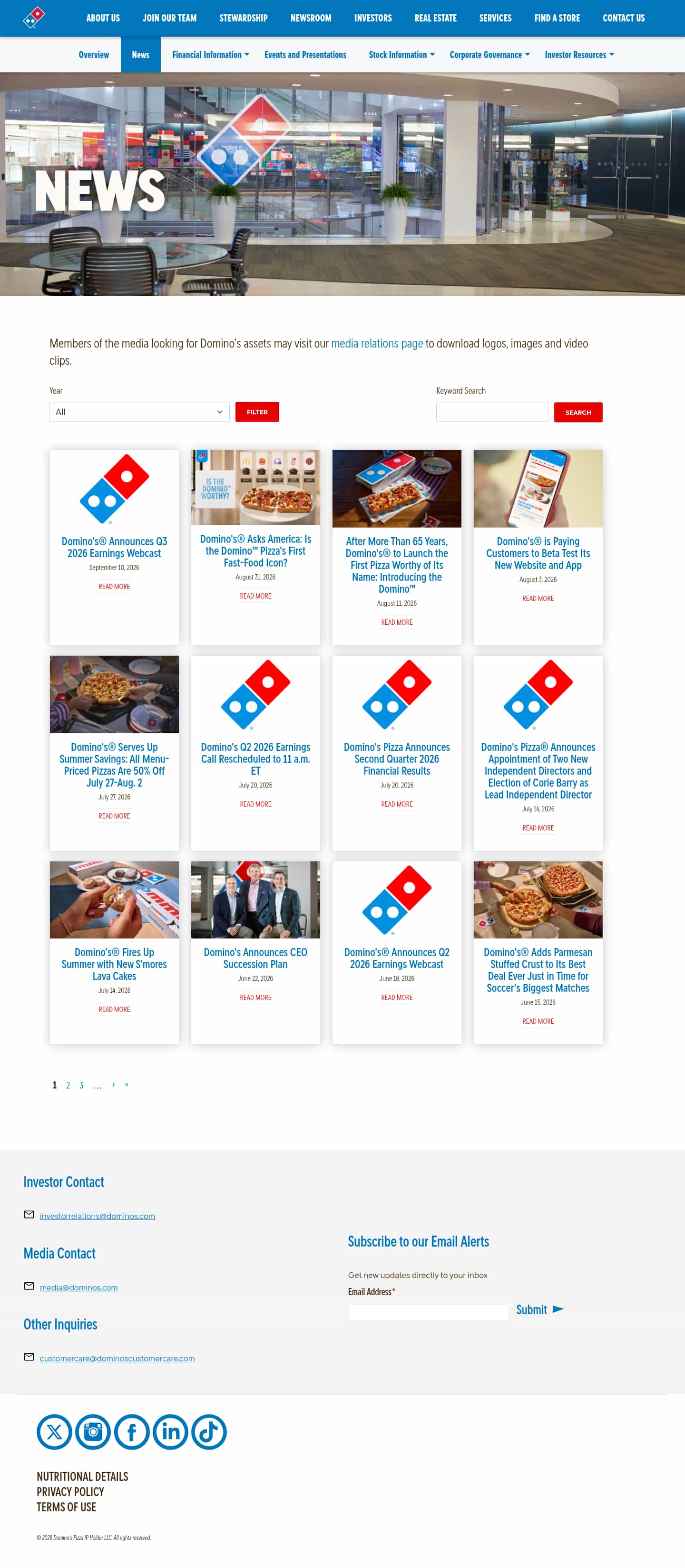 Latest website image capture