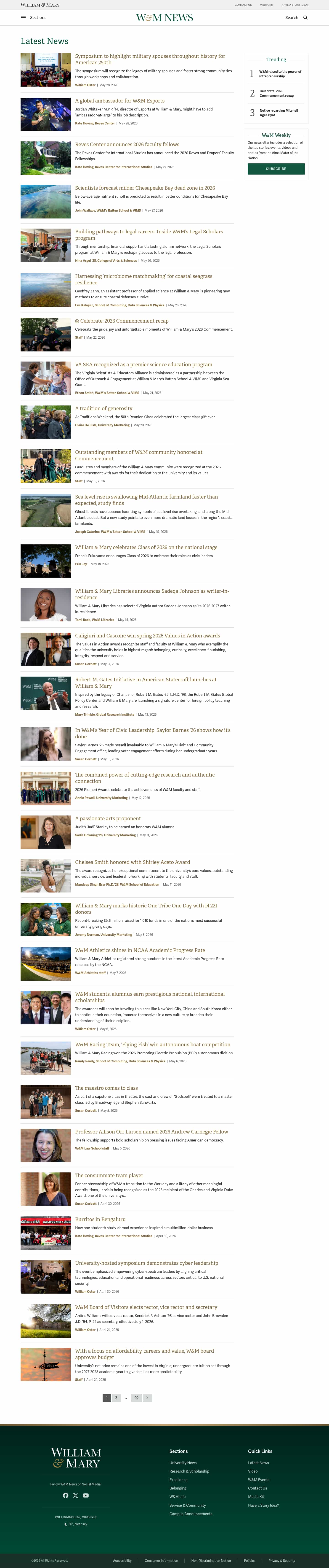 Latest website image capture