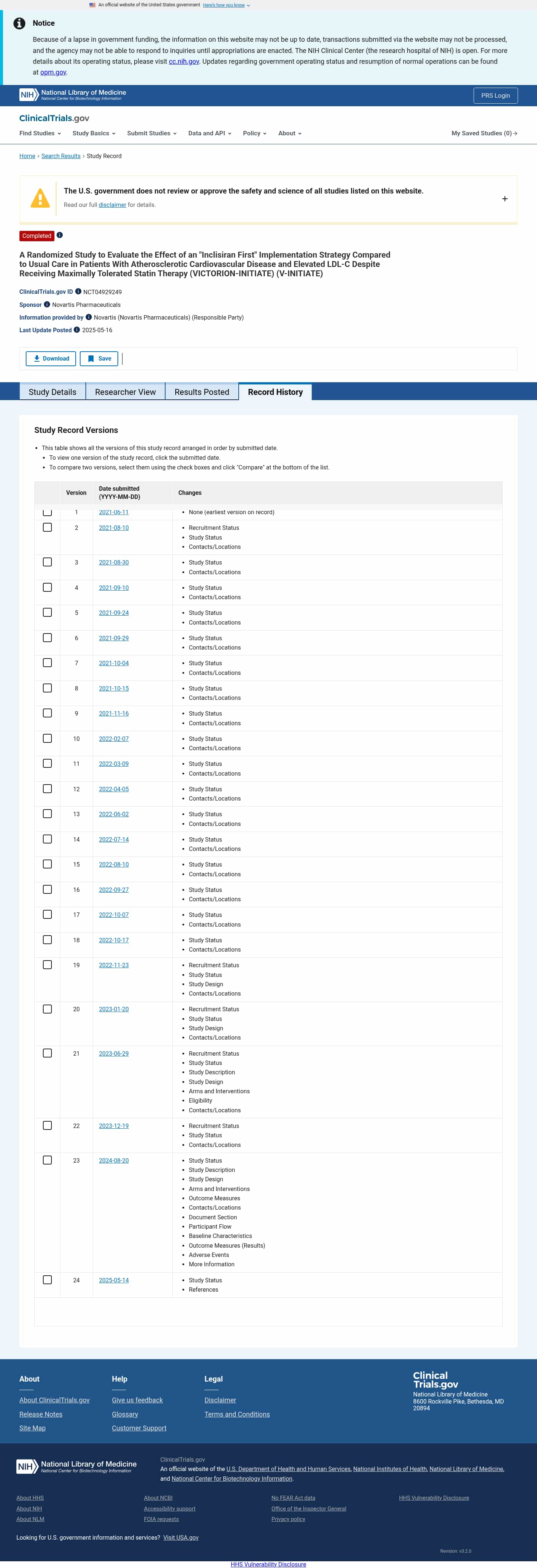 Latest website image capture