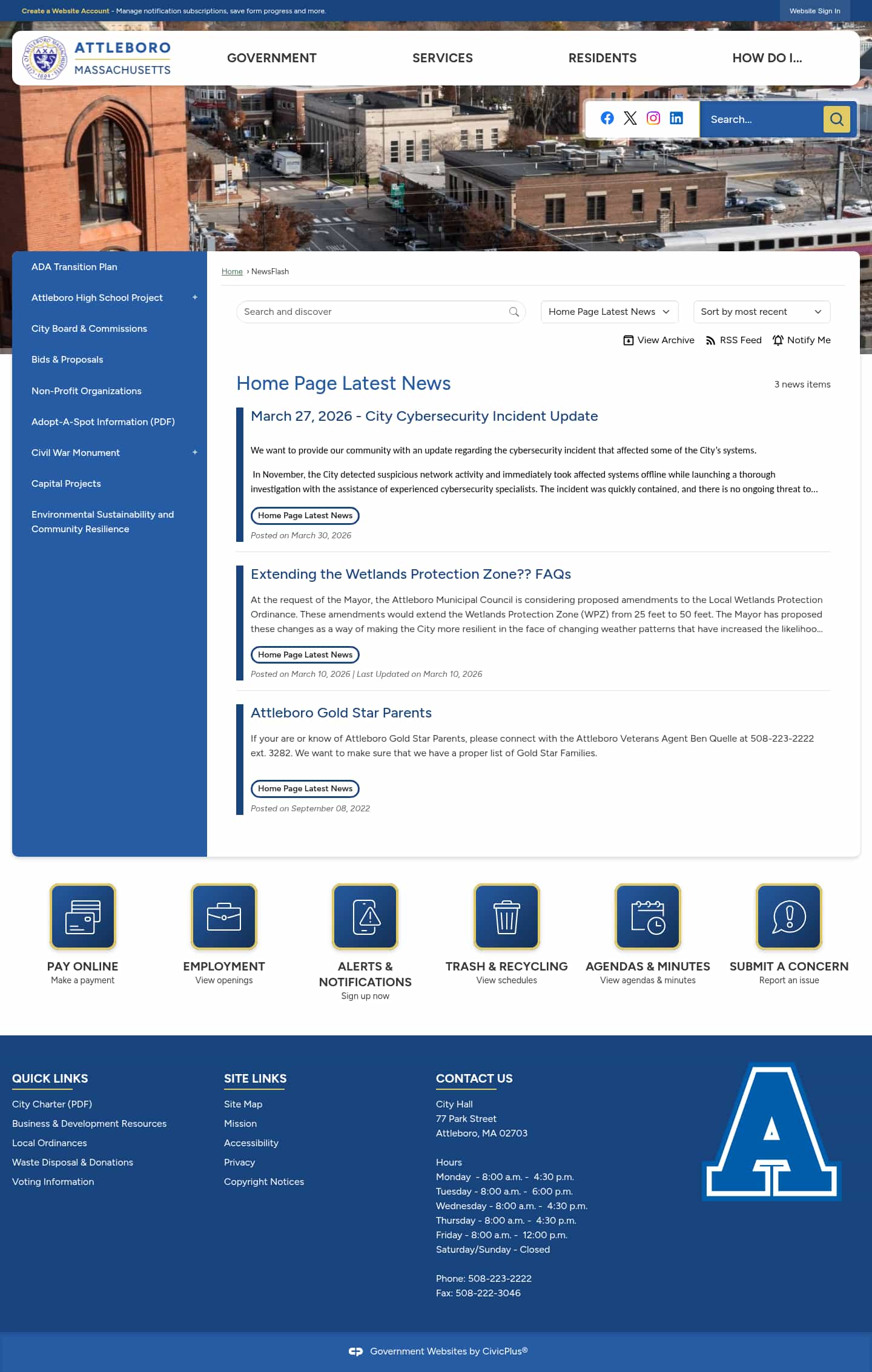 Latest website image capture