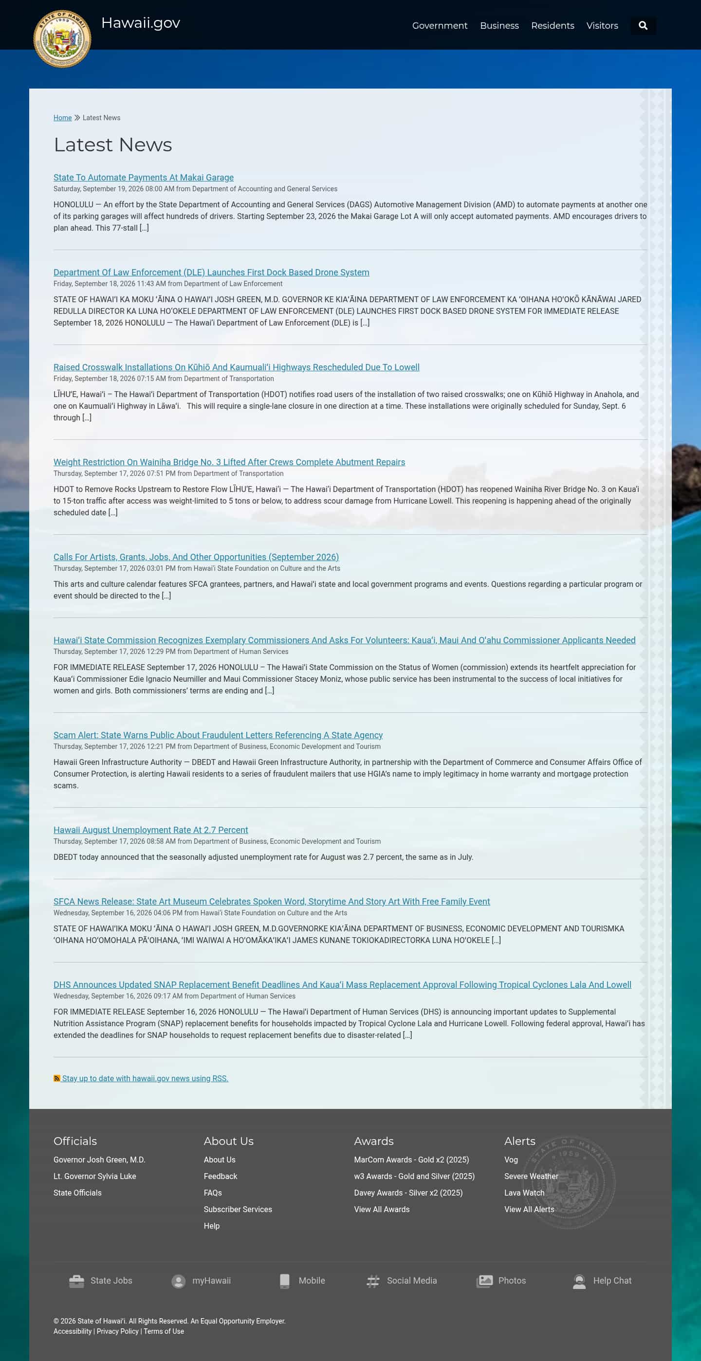 Latest website image capture