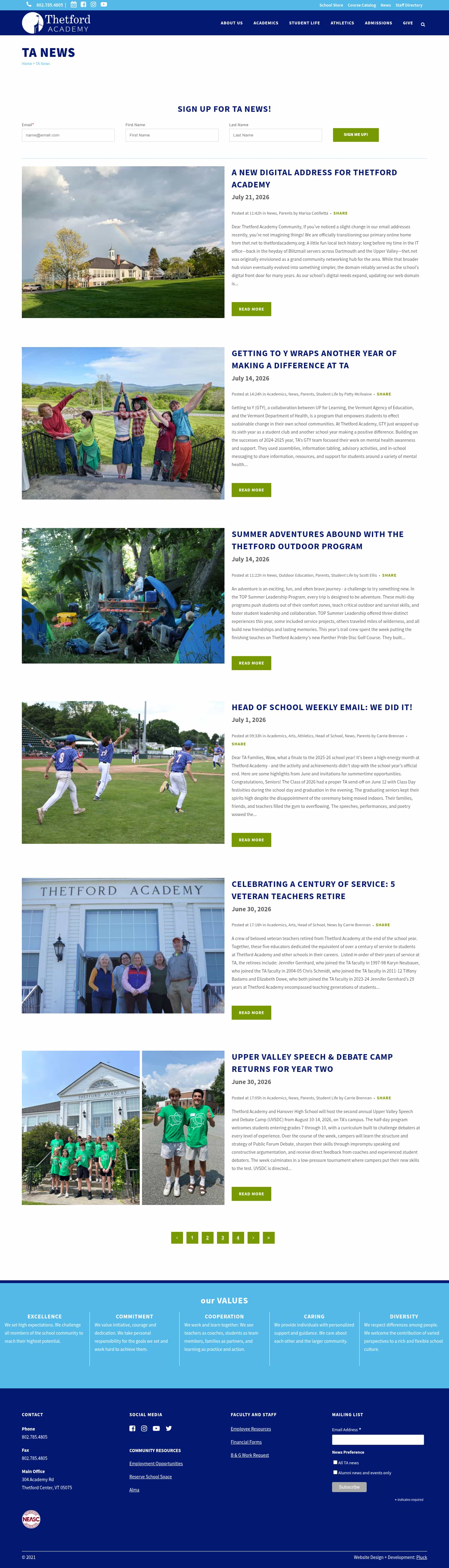 Latest website image capture