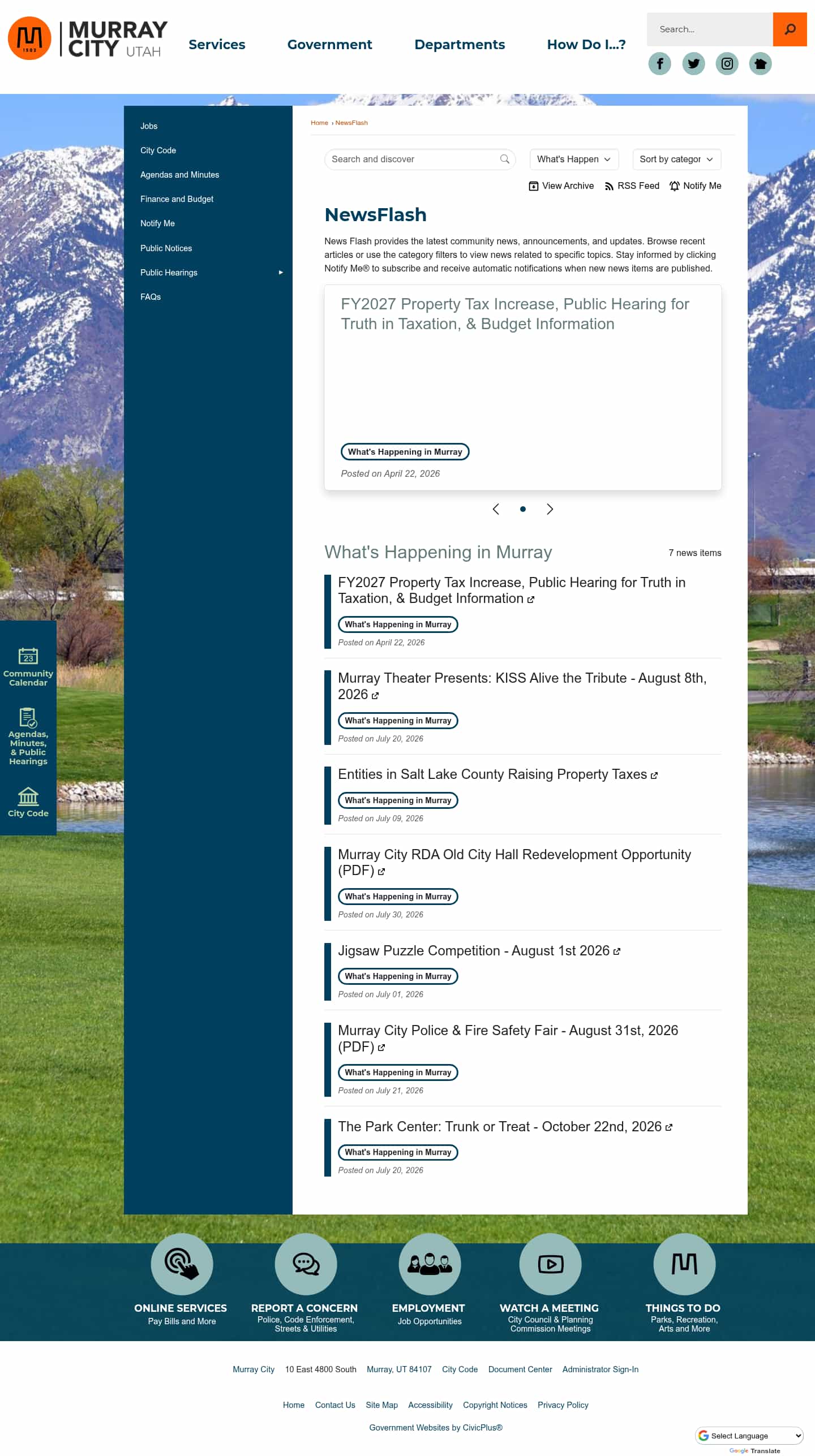 Latest website image capture