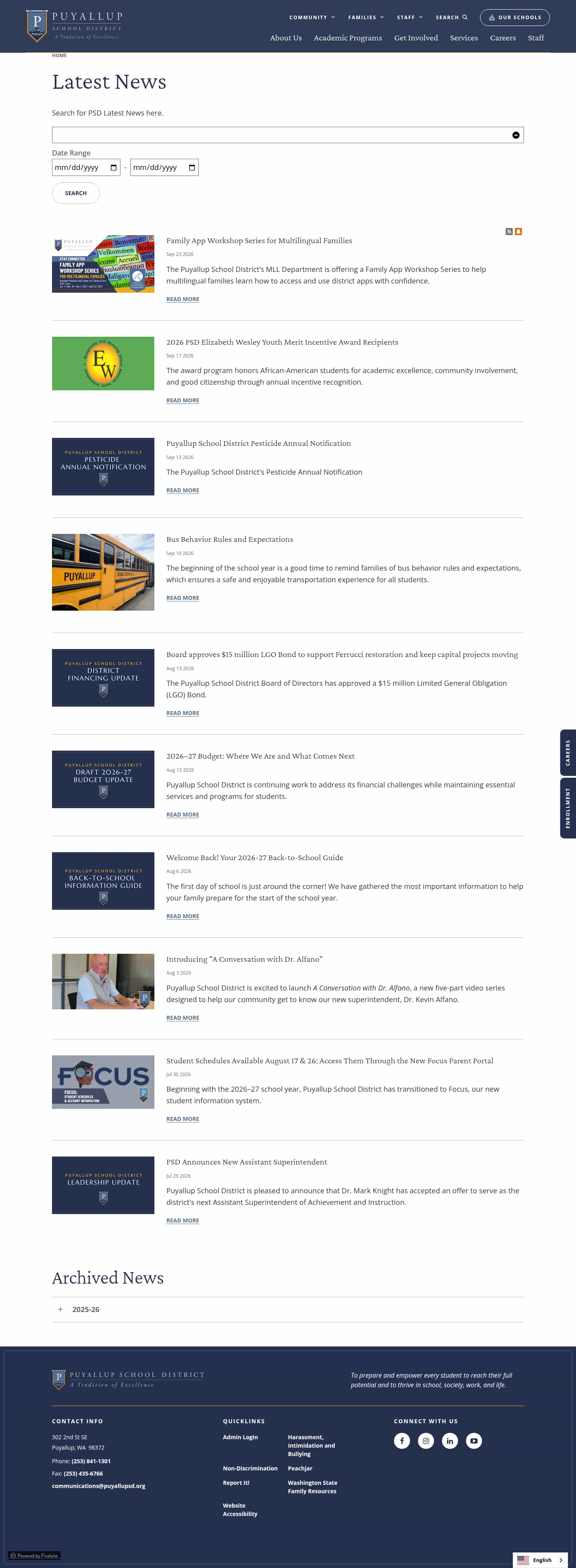 Latest website image capture