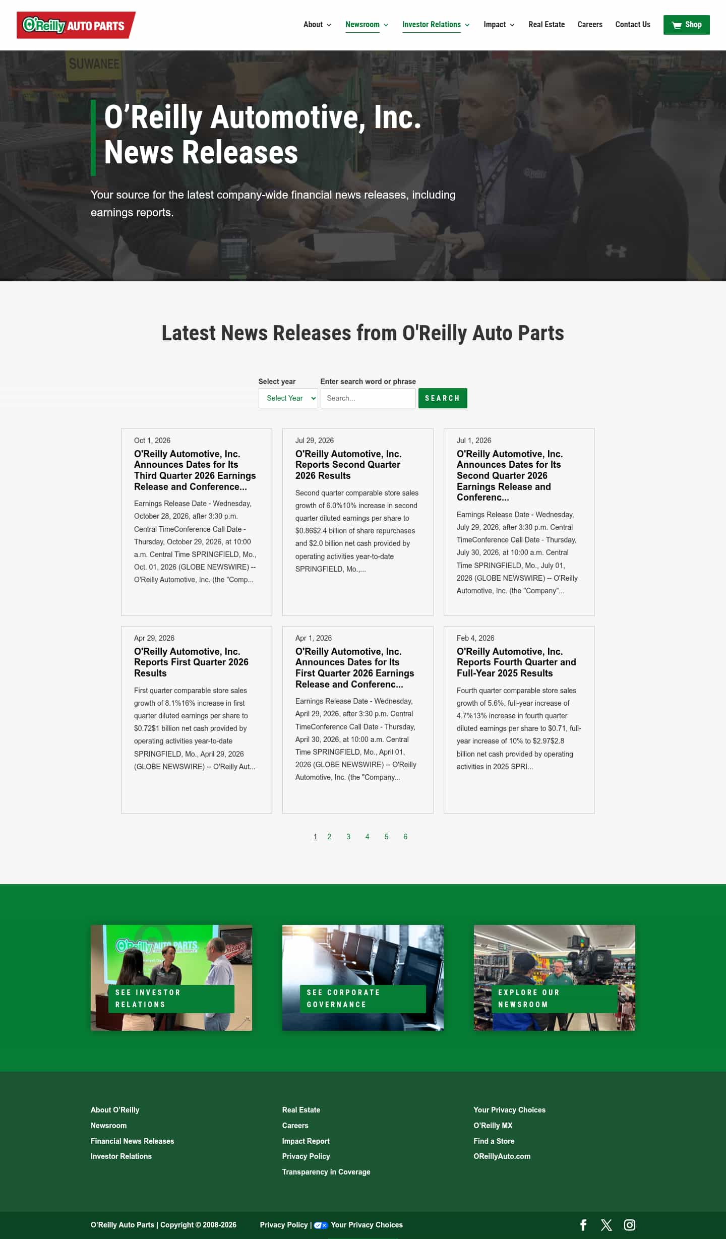 Latest website image capture