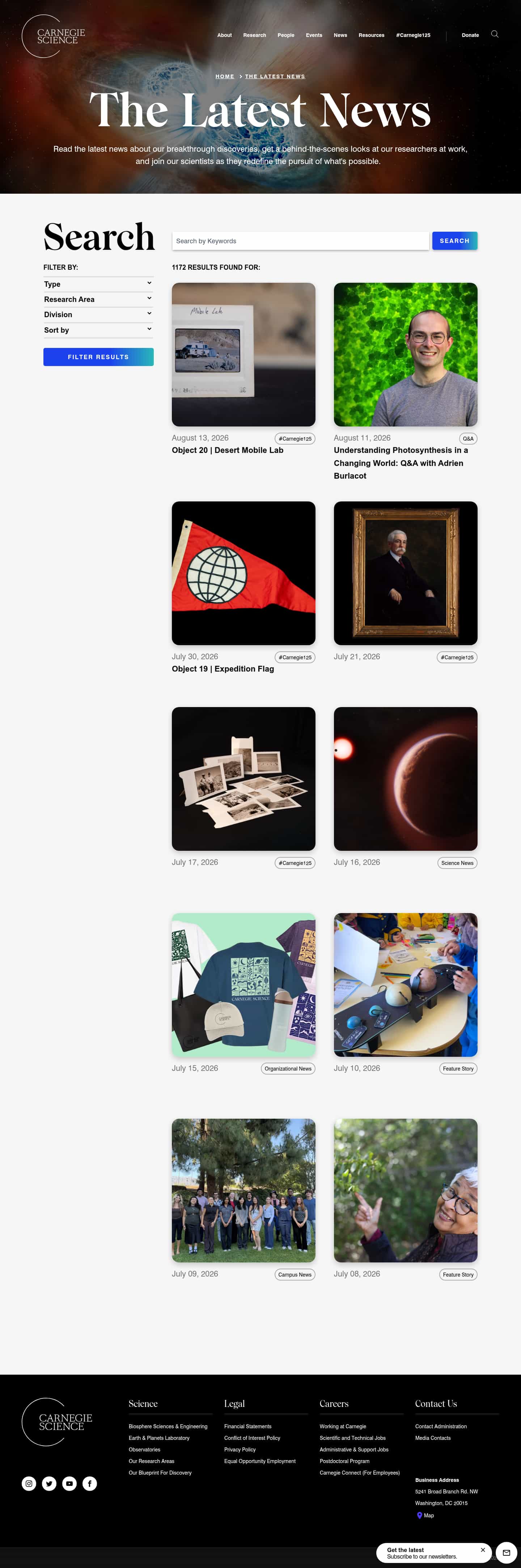 Latest website image capture
