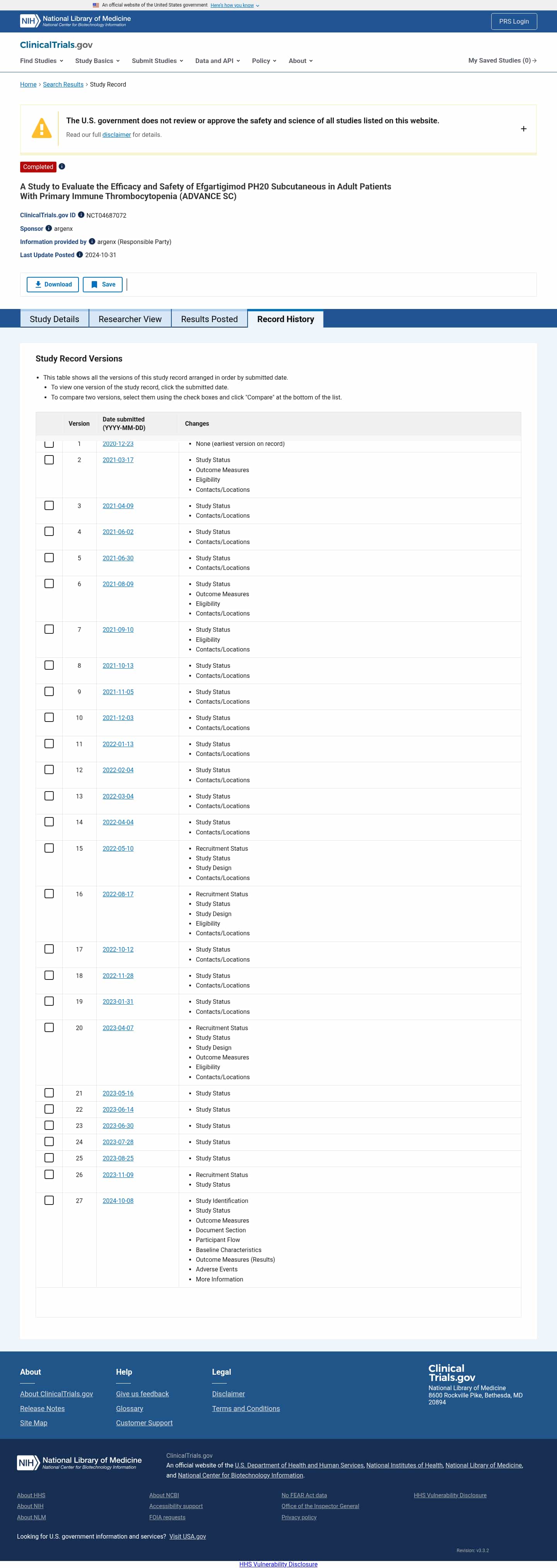 Latest website image capture