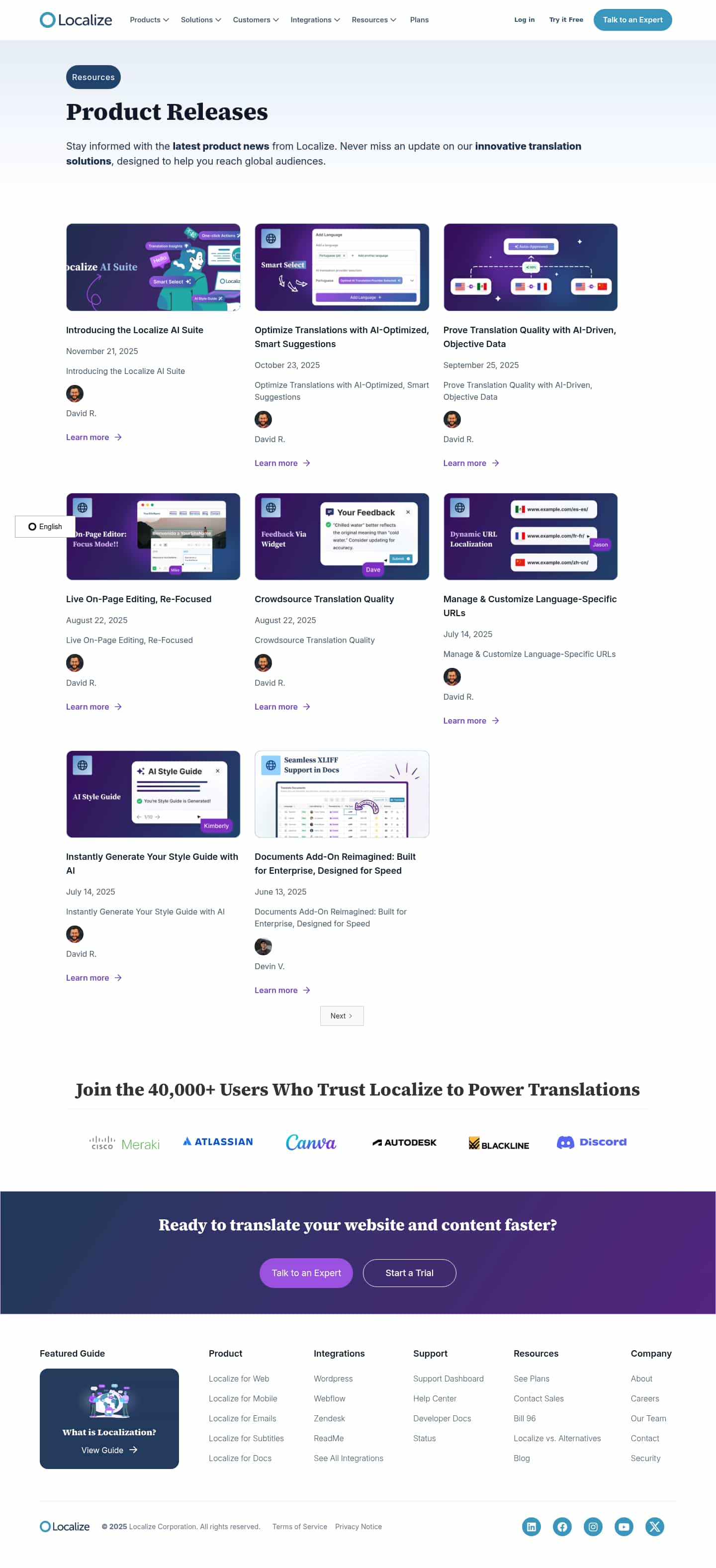 Latest website image capture