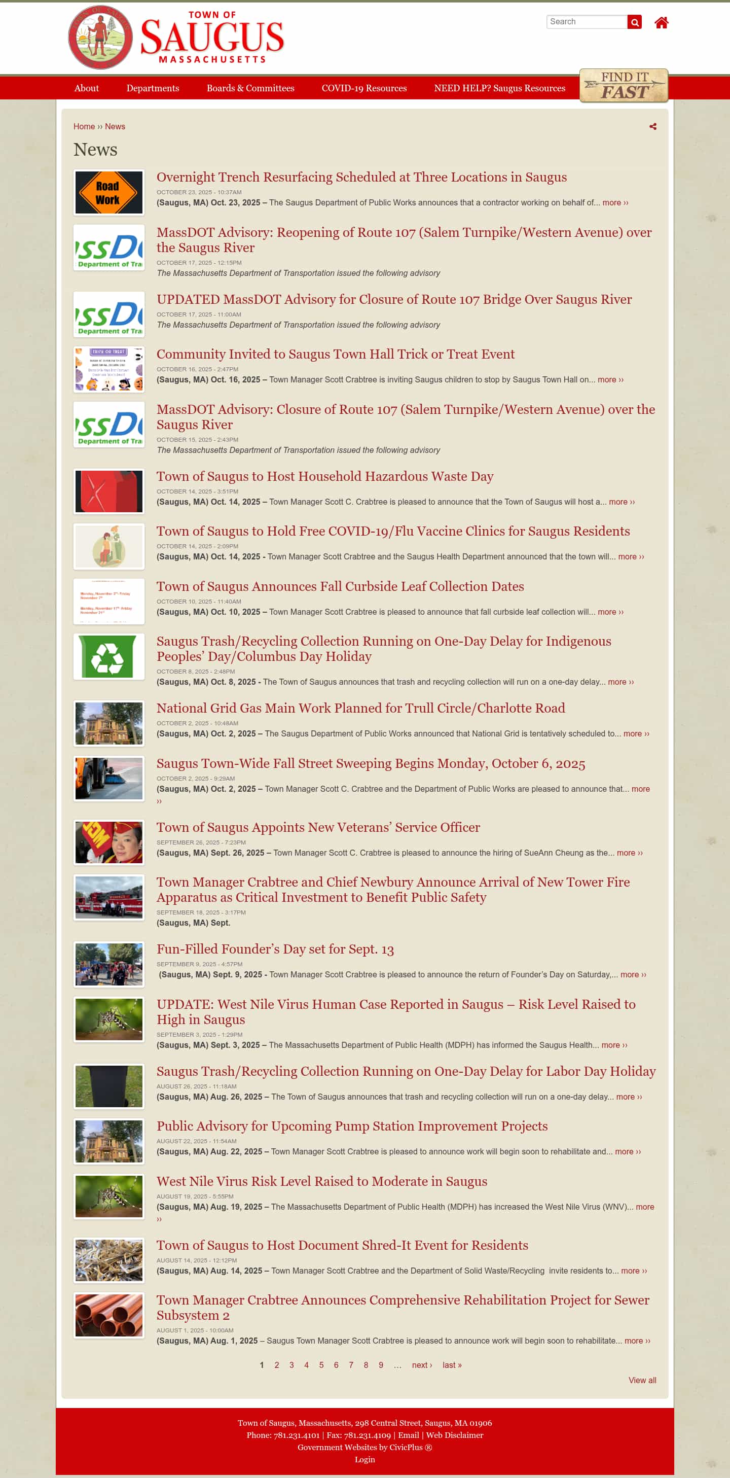 Latest website image capture