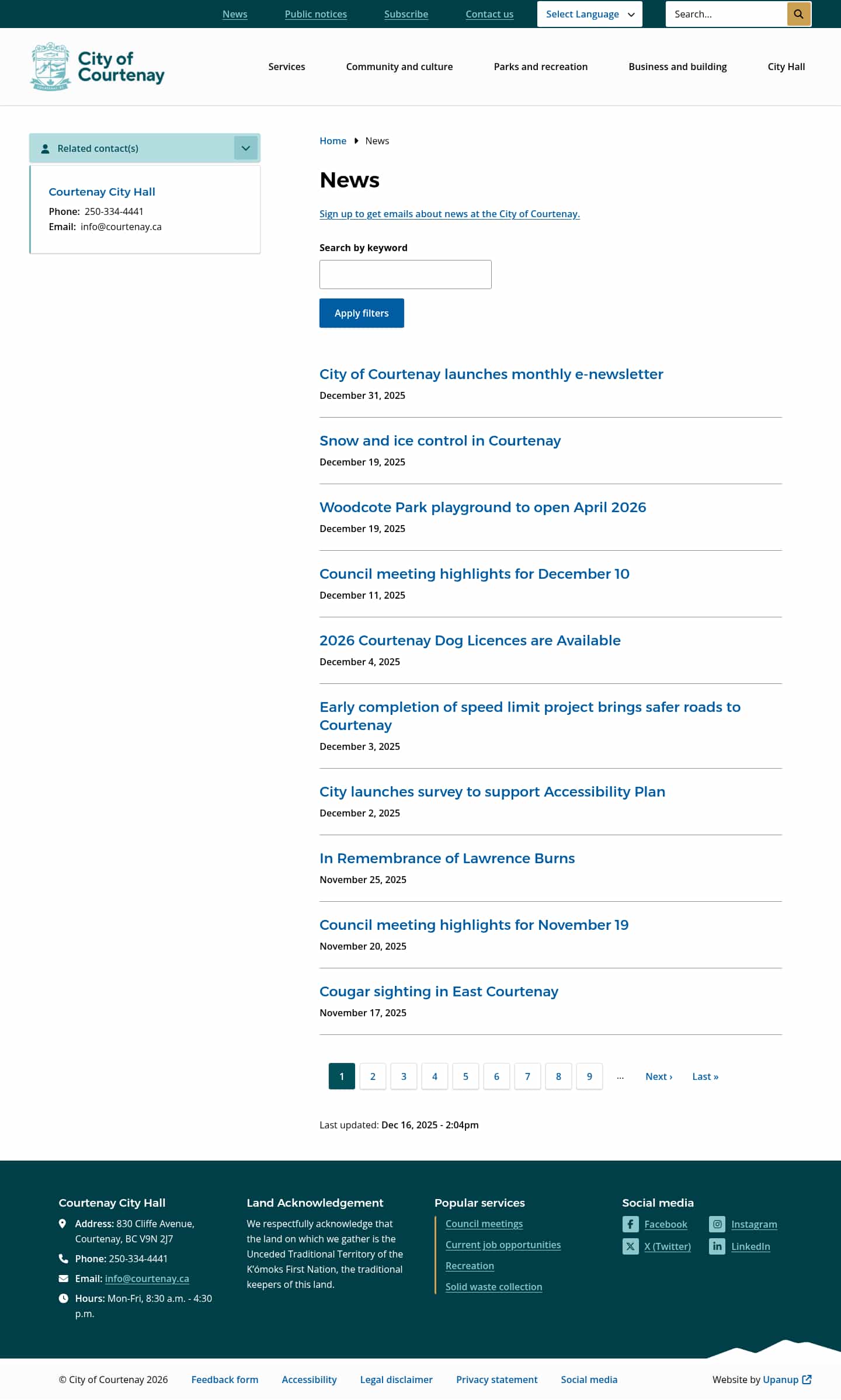 Latest website image capture