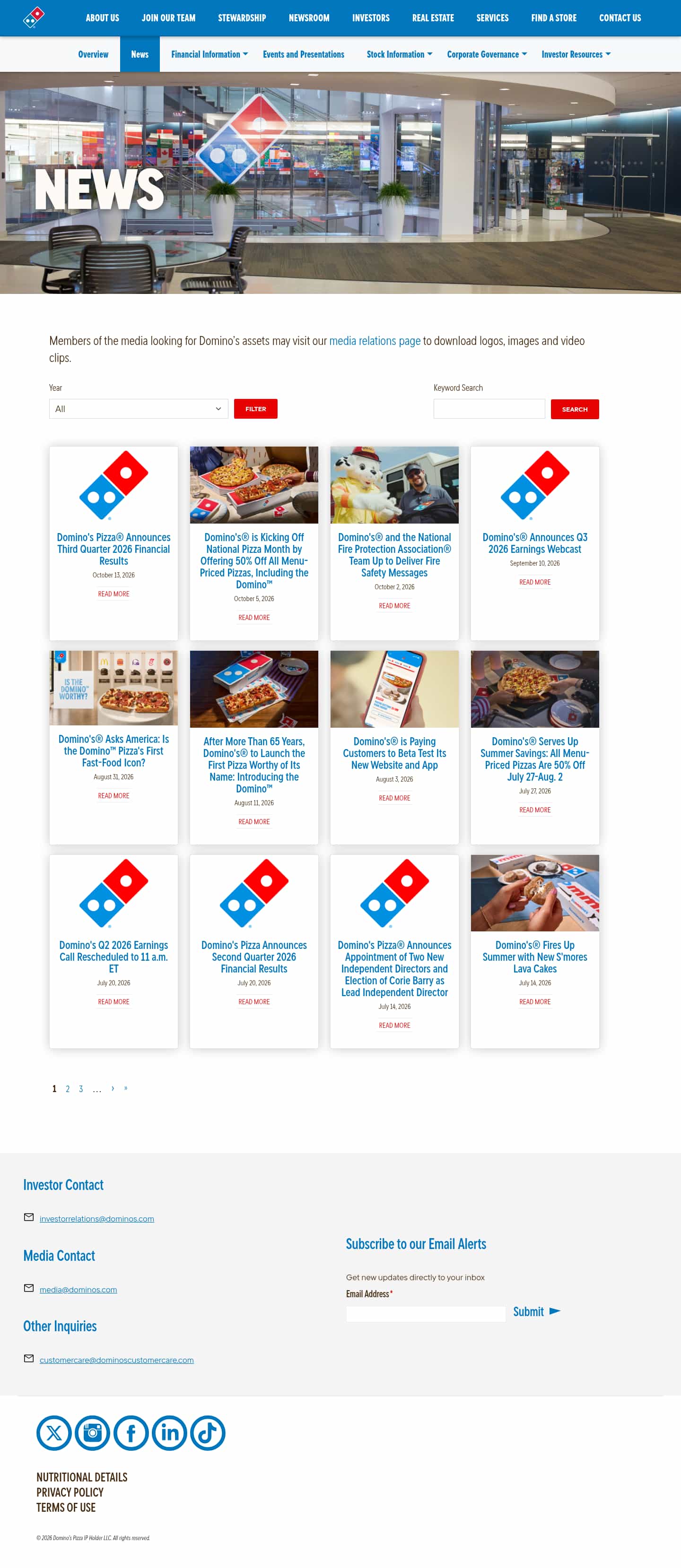 Latest website image capture