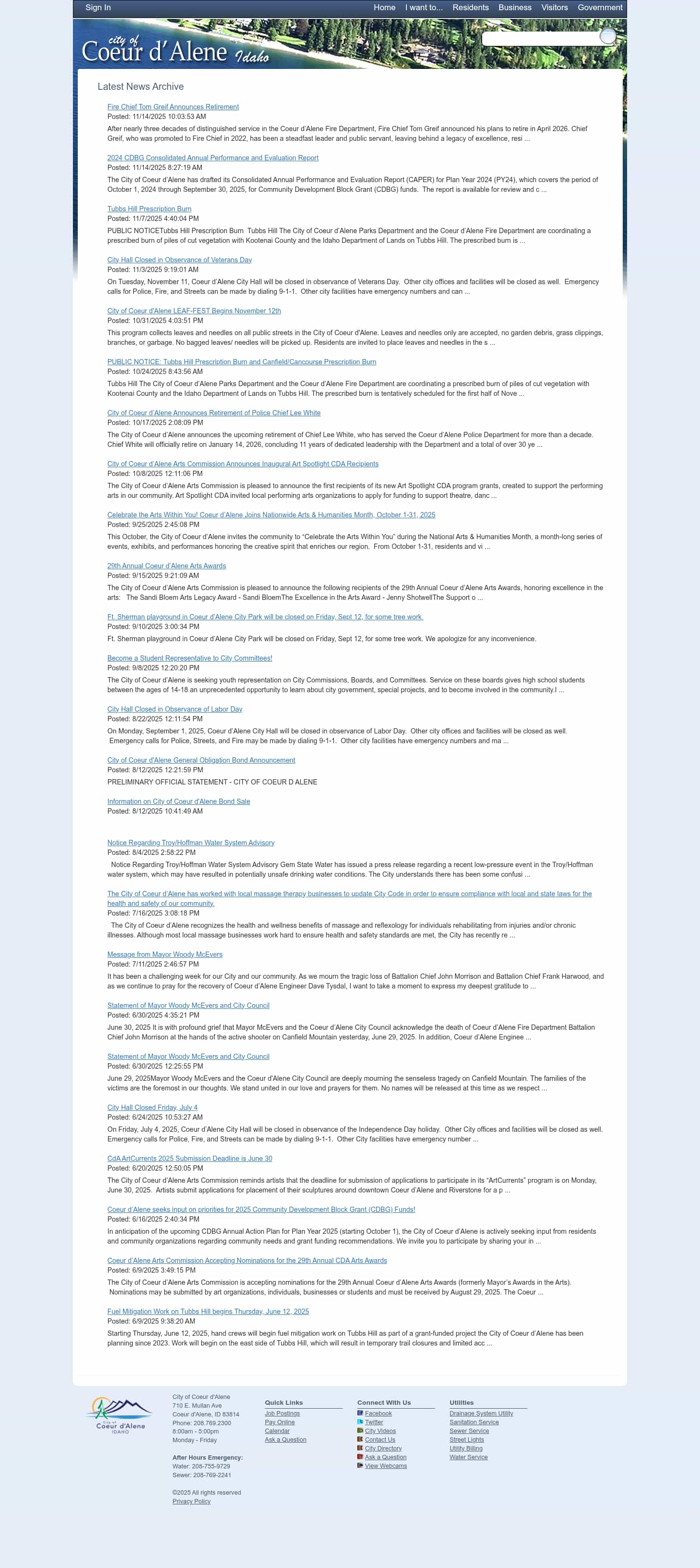 Latest website image capture