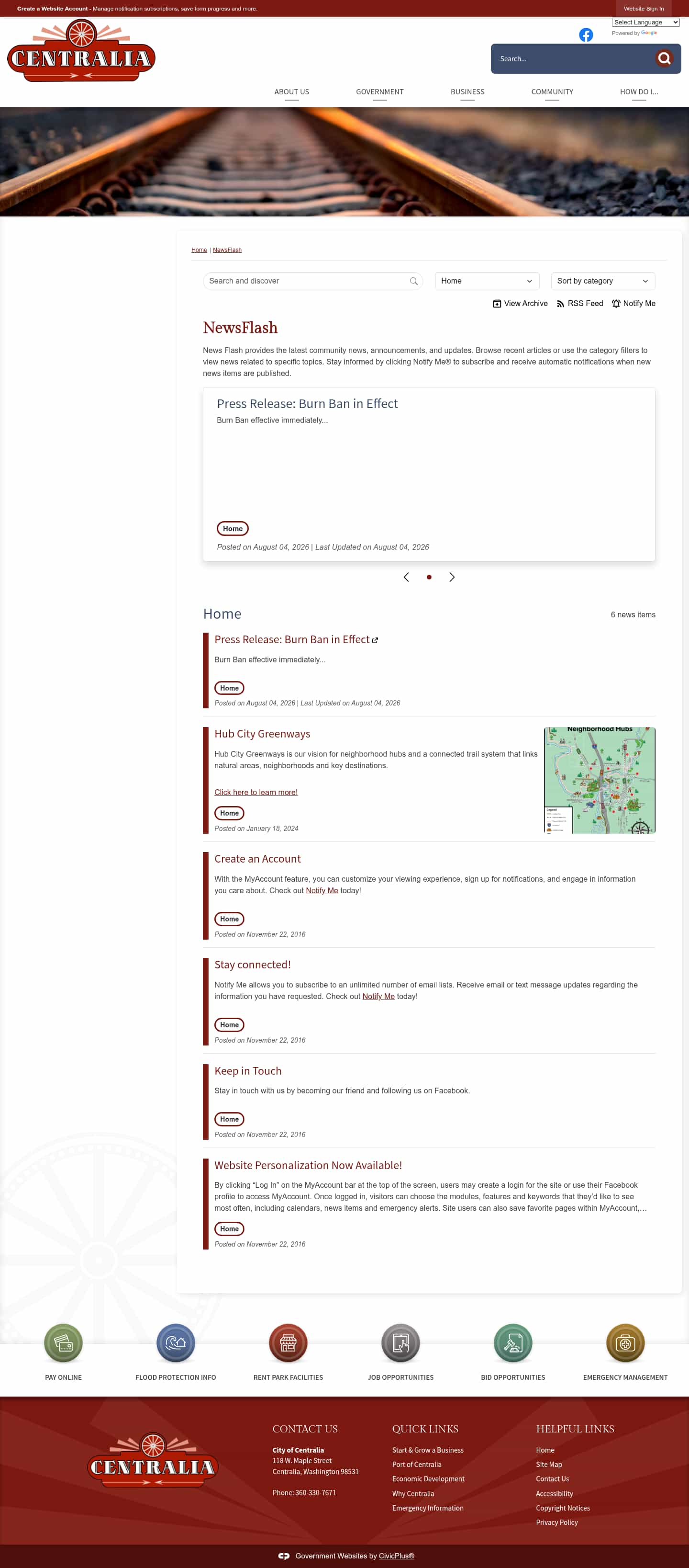 Latest website image capture
