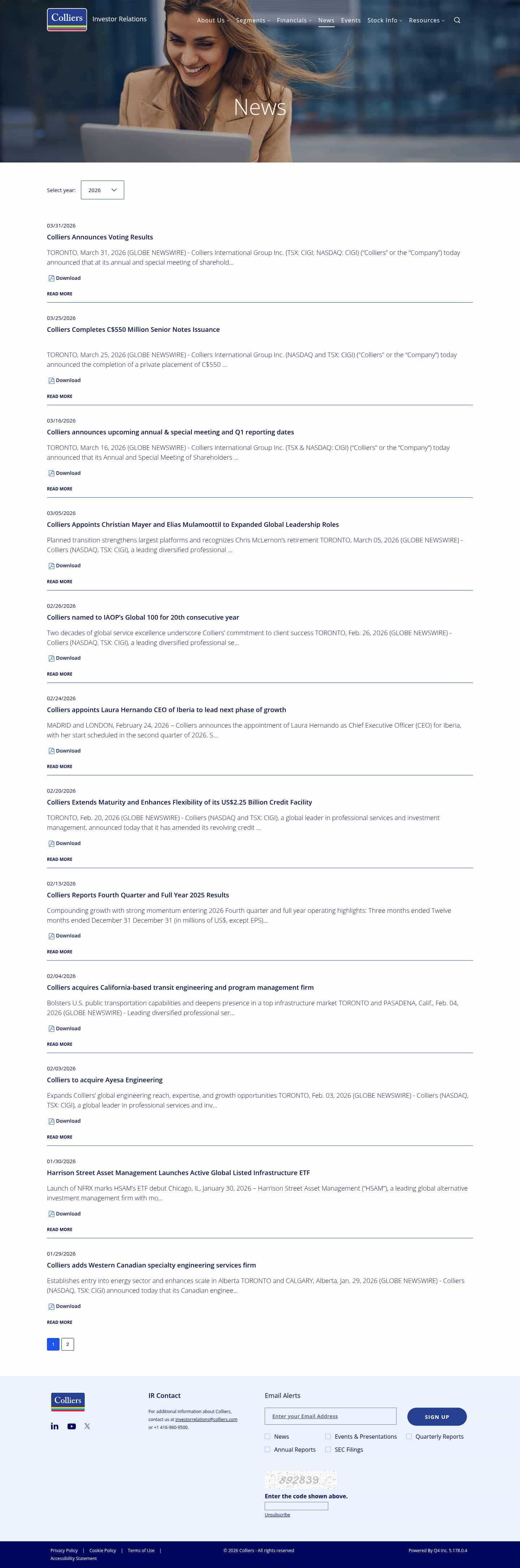 Latest website image capture