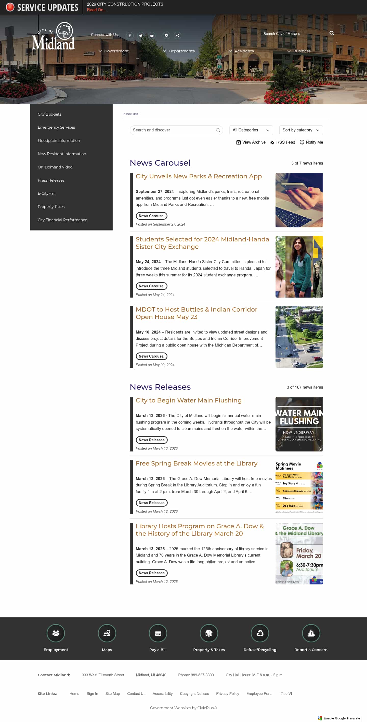 Latest website image capture