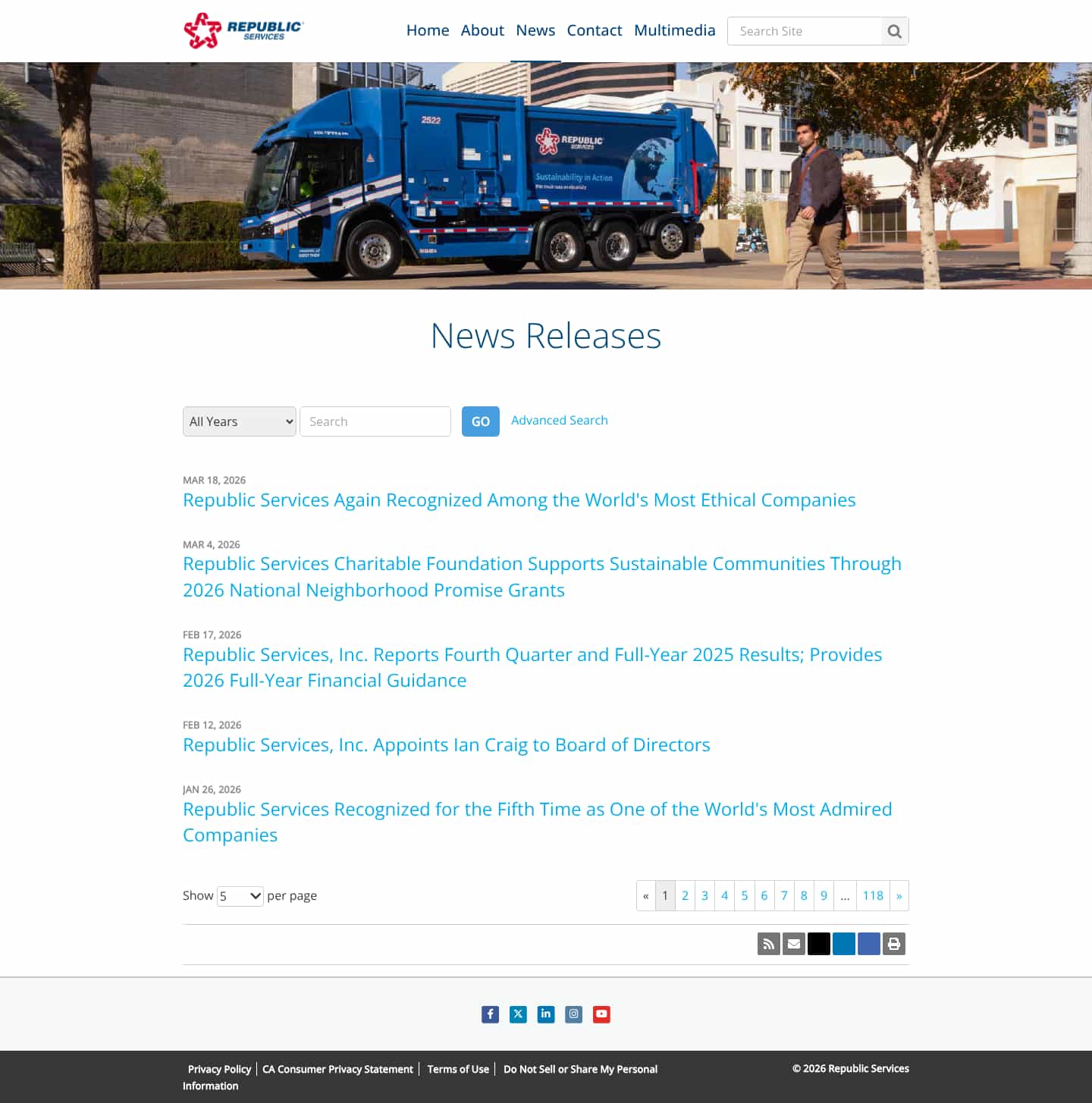 Latest website image capture