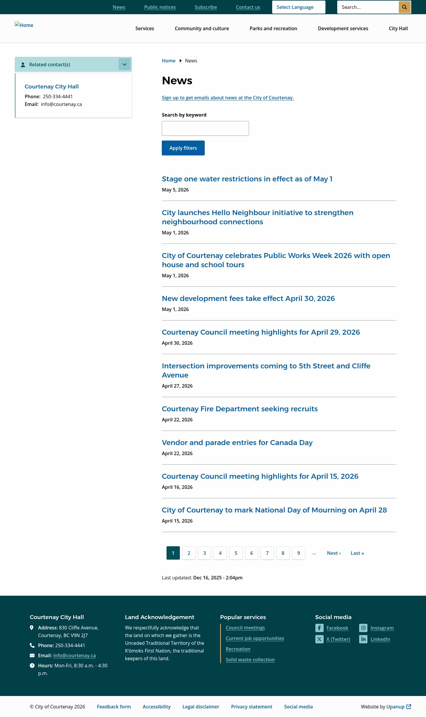 Latest website image capture