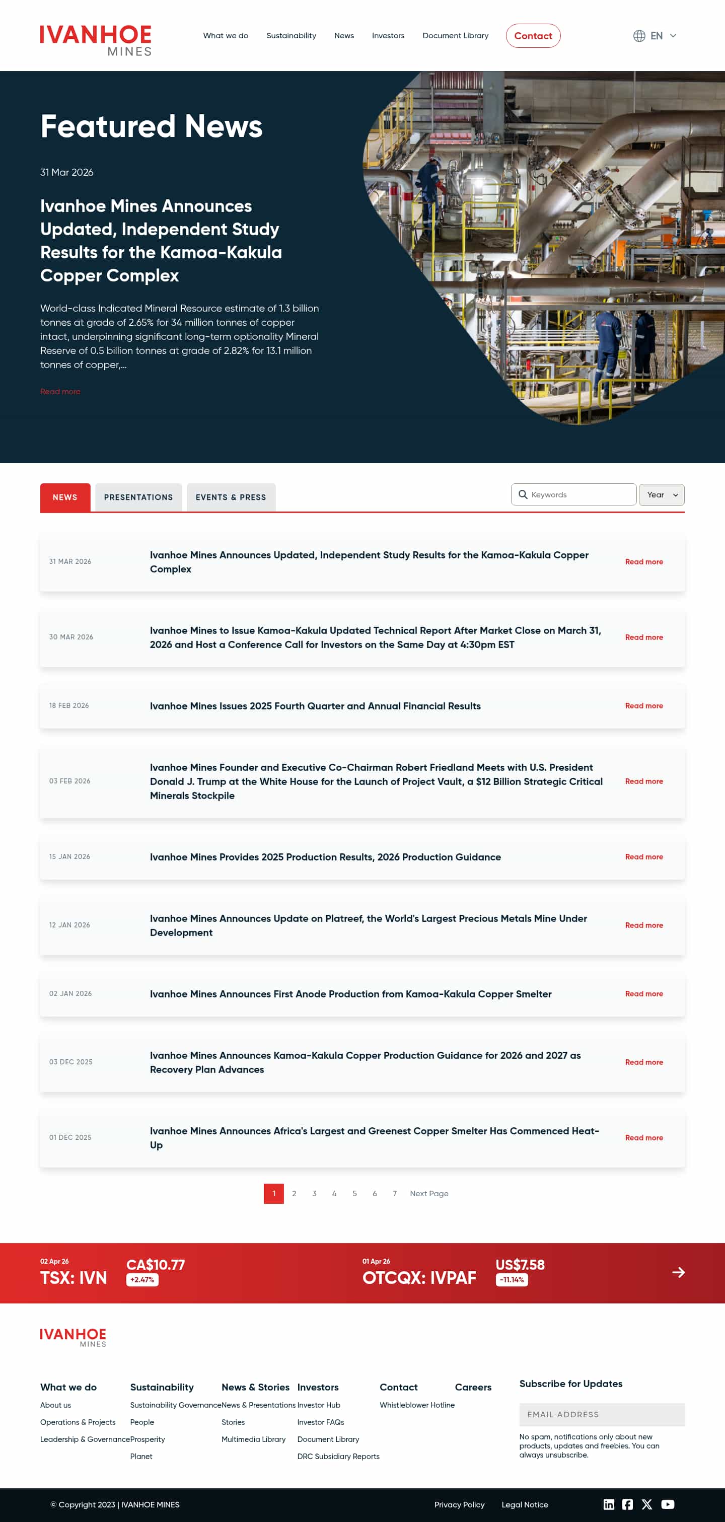 Latest website image capture