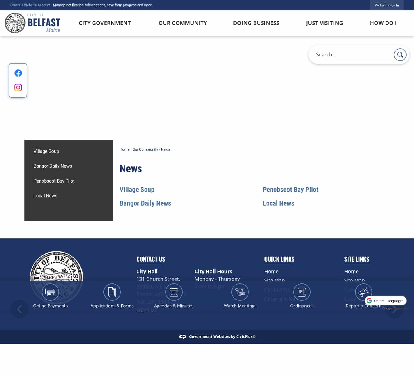 Latest website image capture