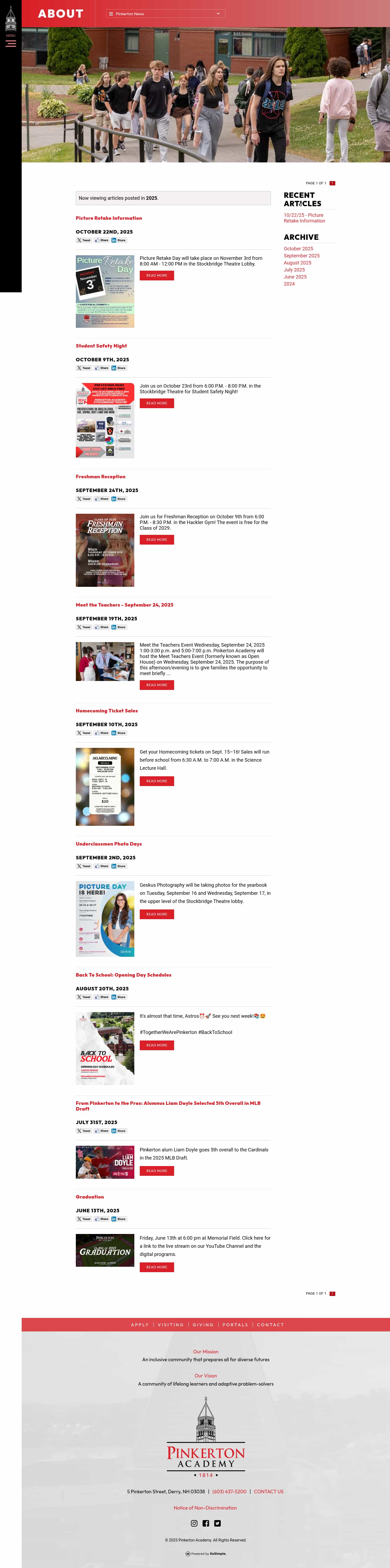 Latest website image capture