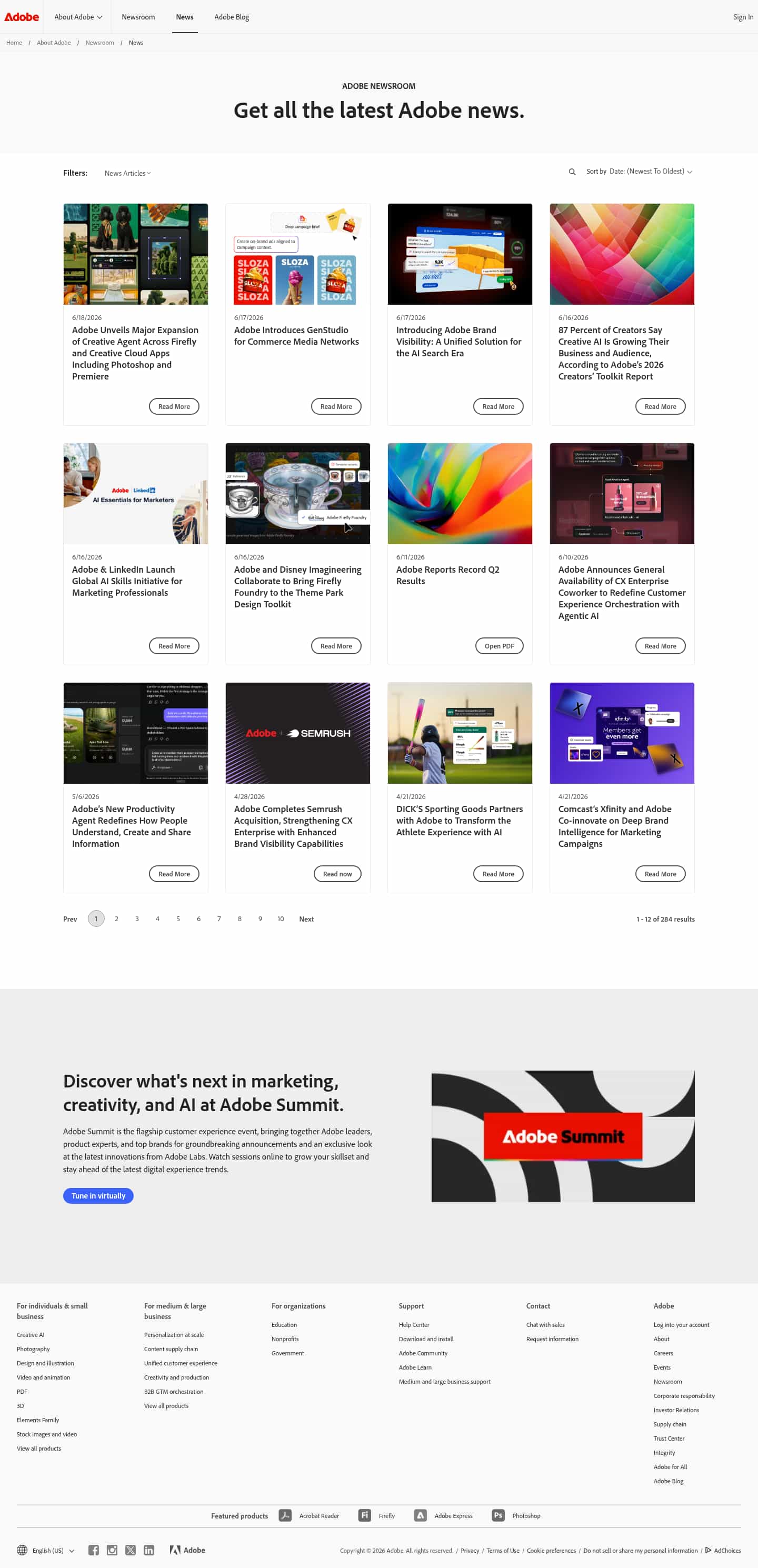 Latest website image capture
