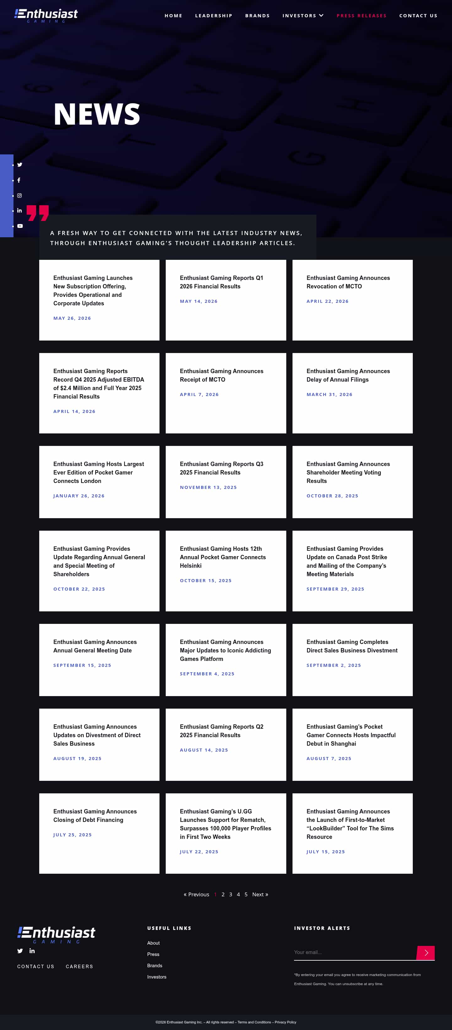 Latest website image capture
