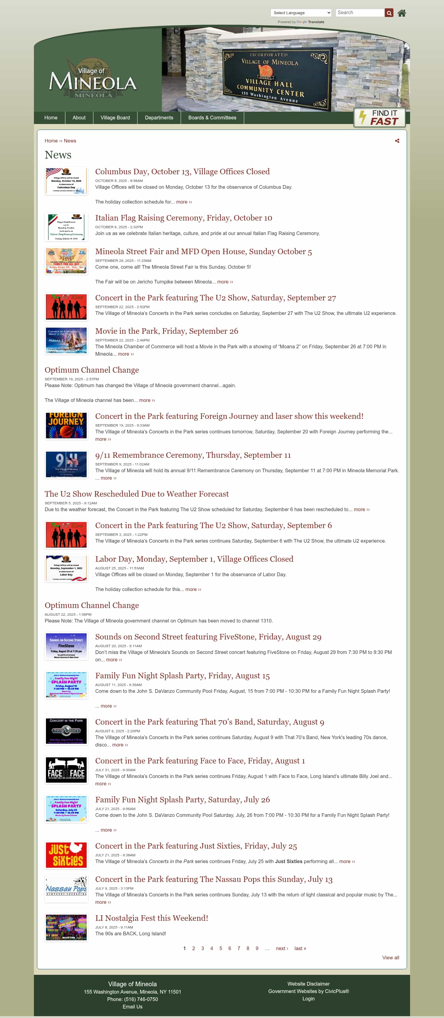 Latest website image capture