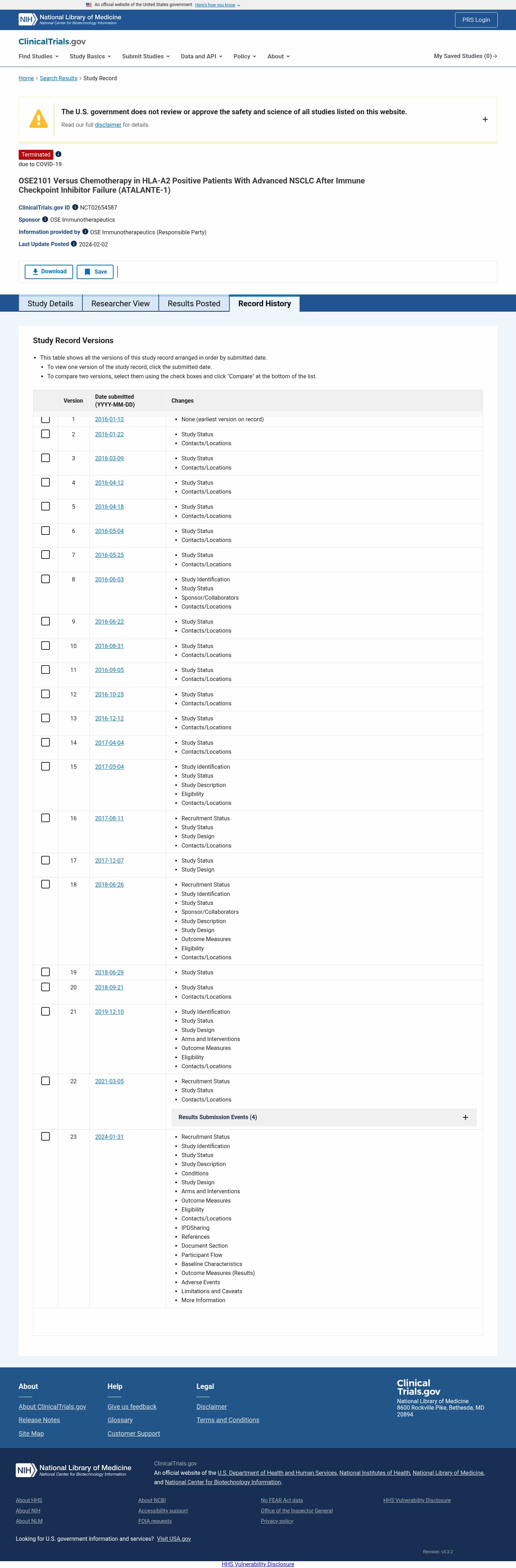 Latest website image capture