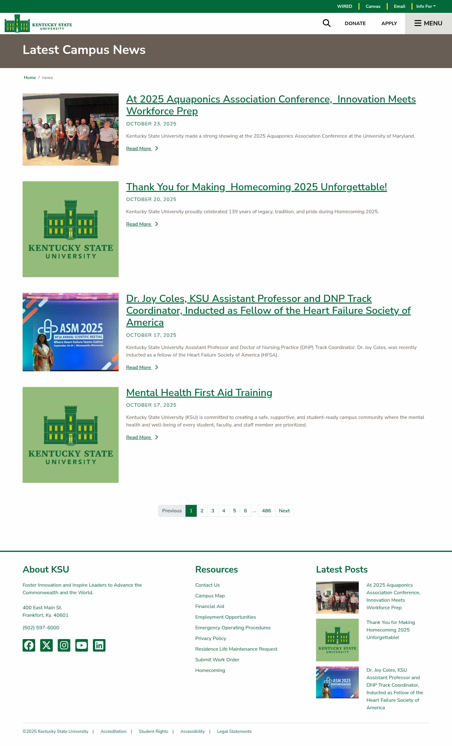 Latest website image capture