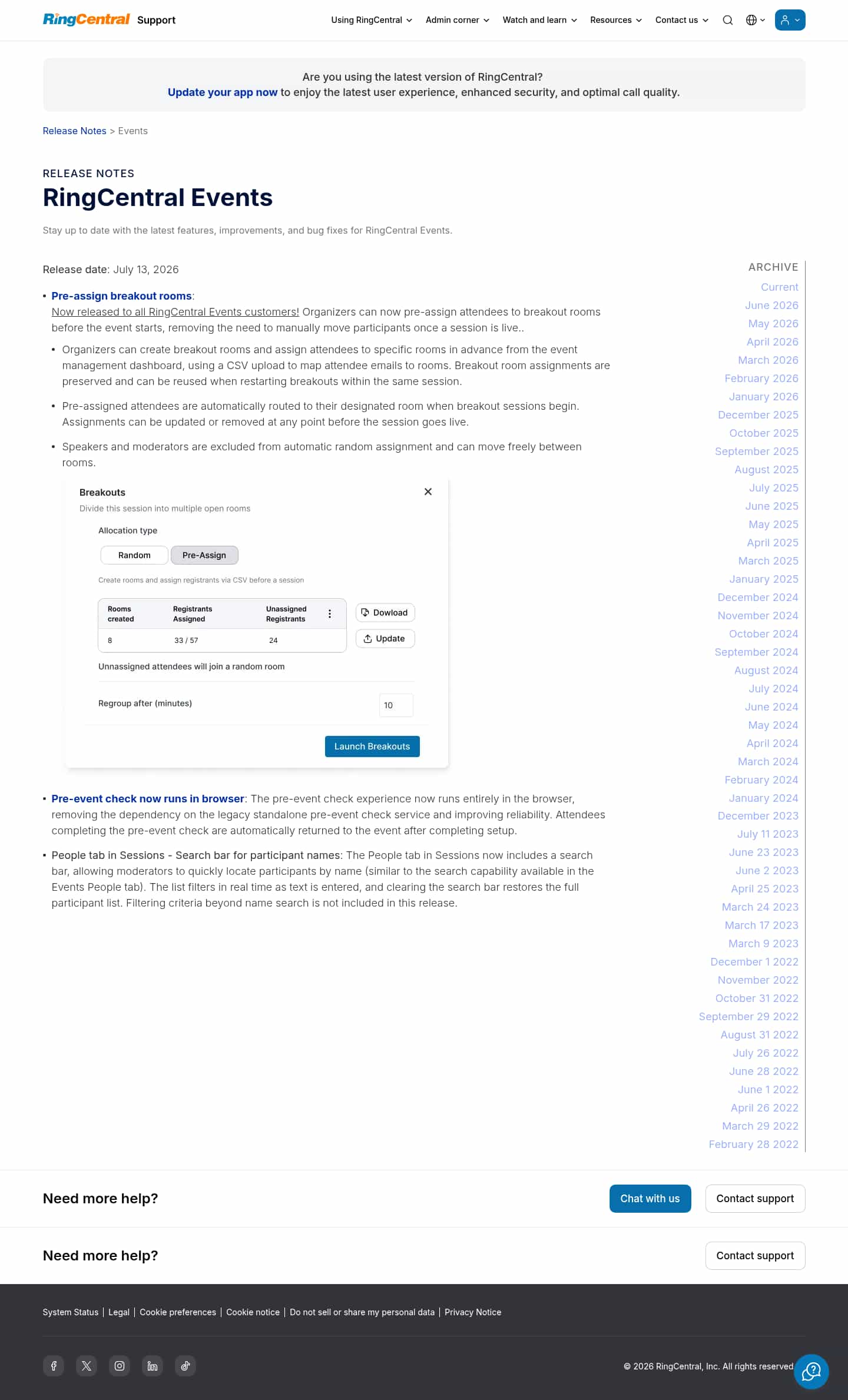 Latest website image capture