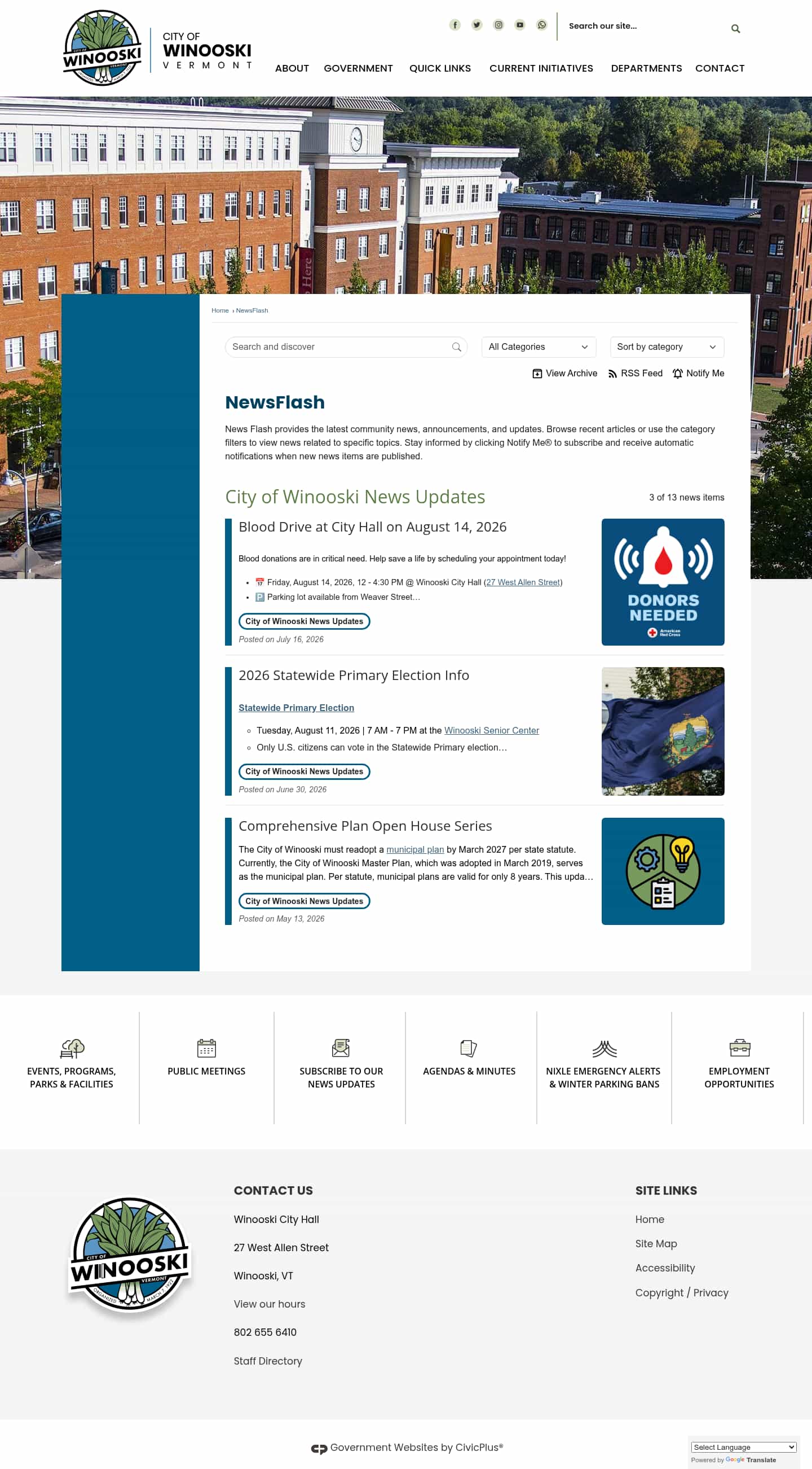 Latest website image capture