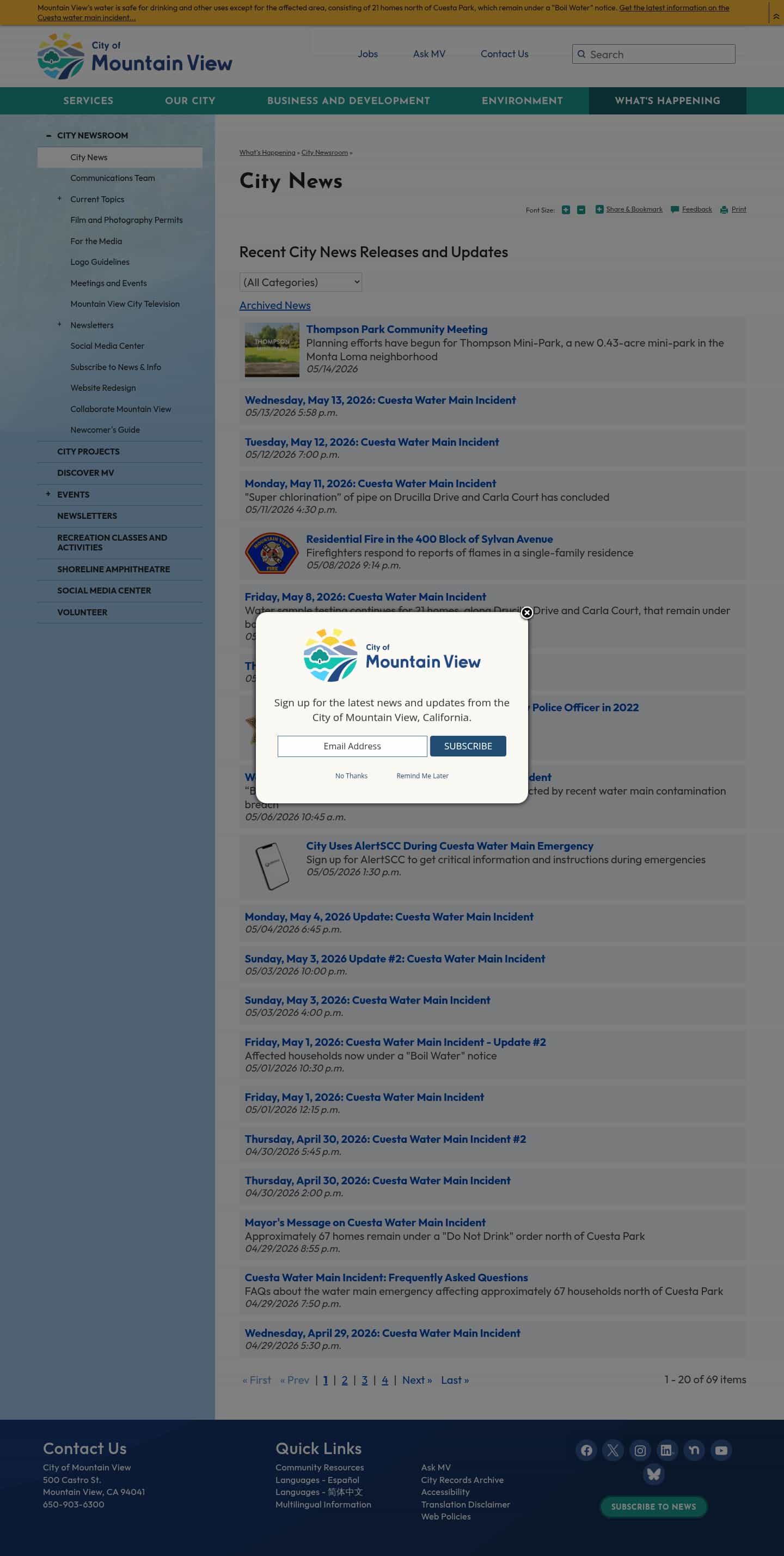 Latest website image capture