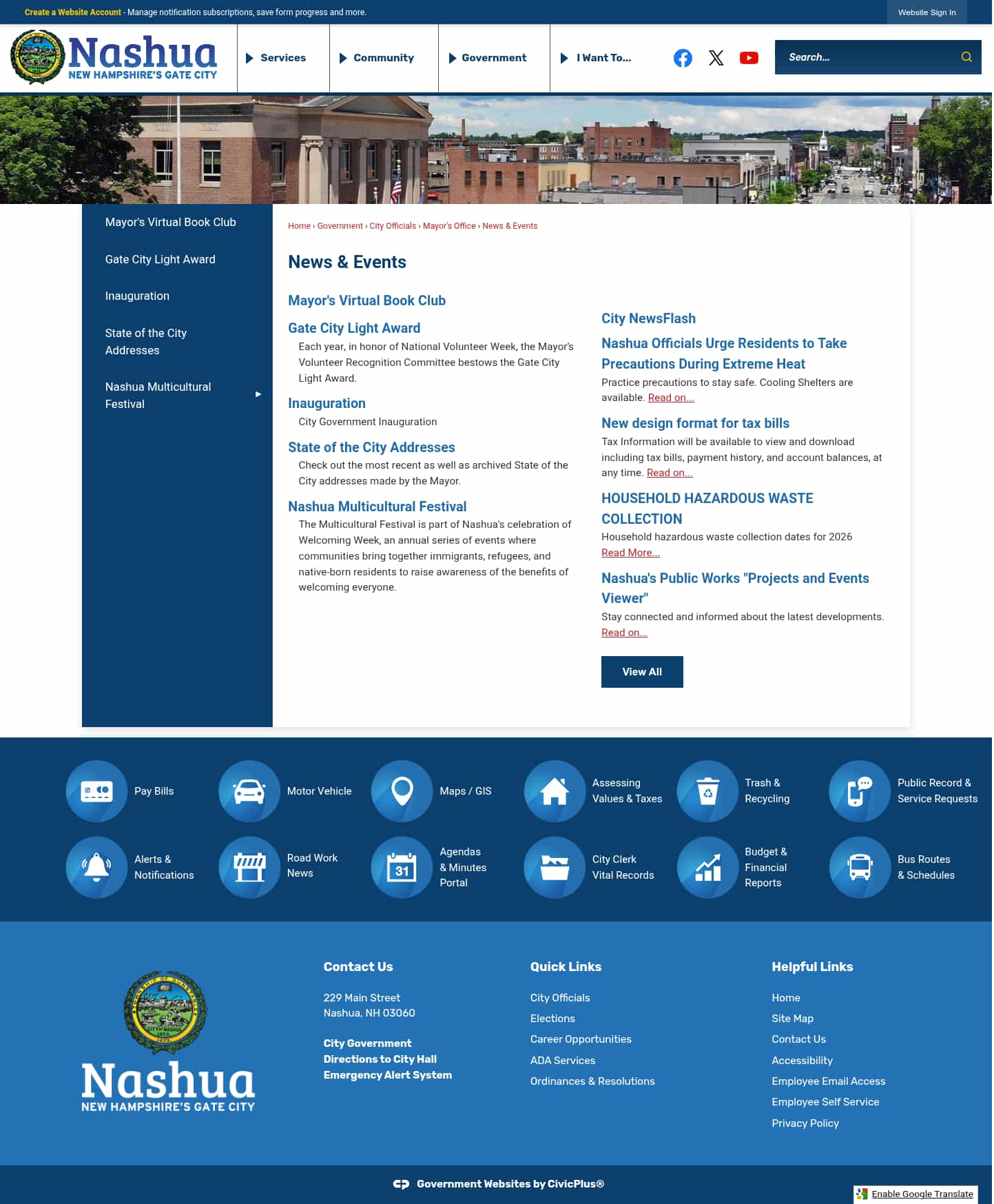 Latest website image capture