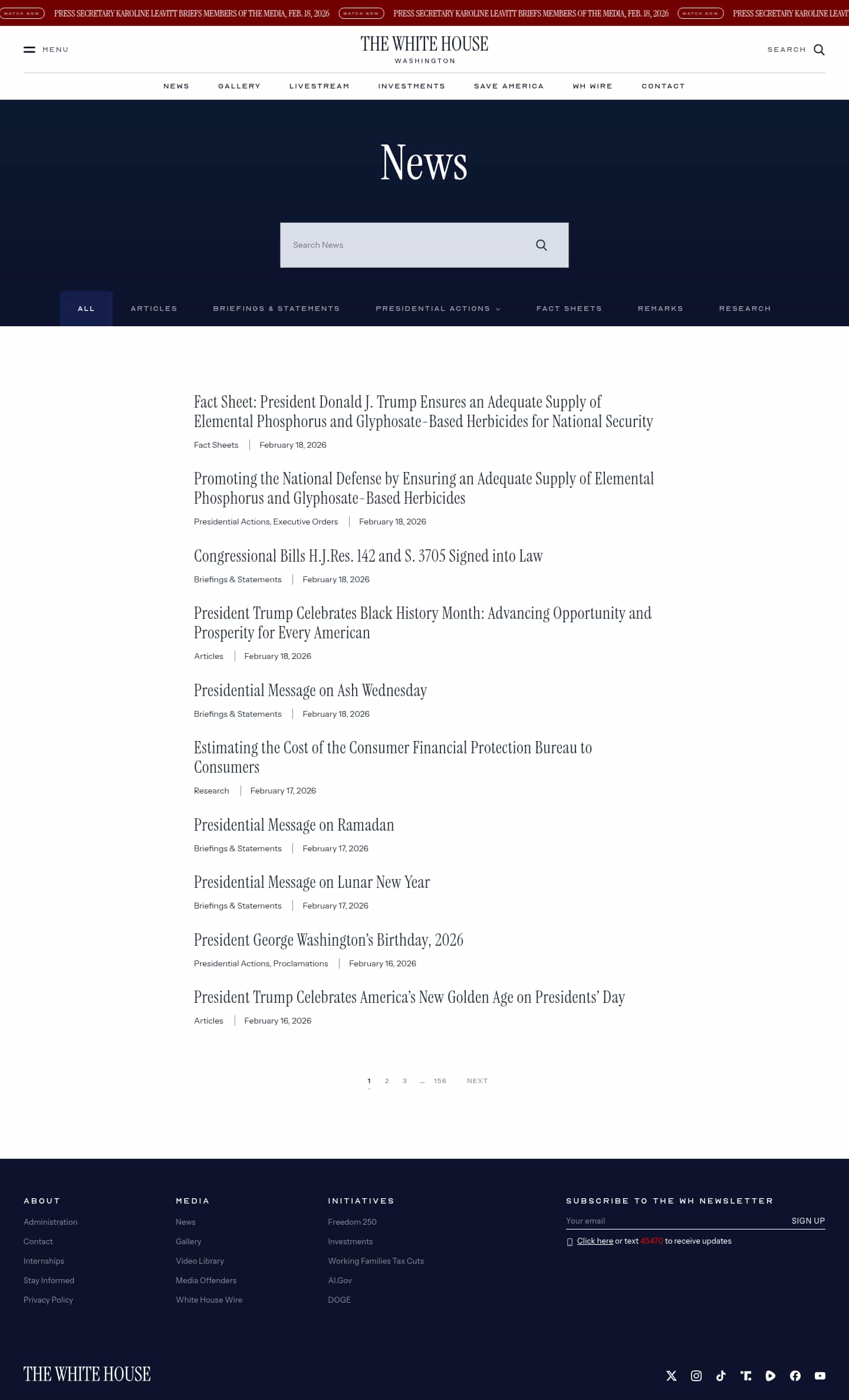 Latest website image capture