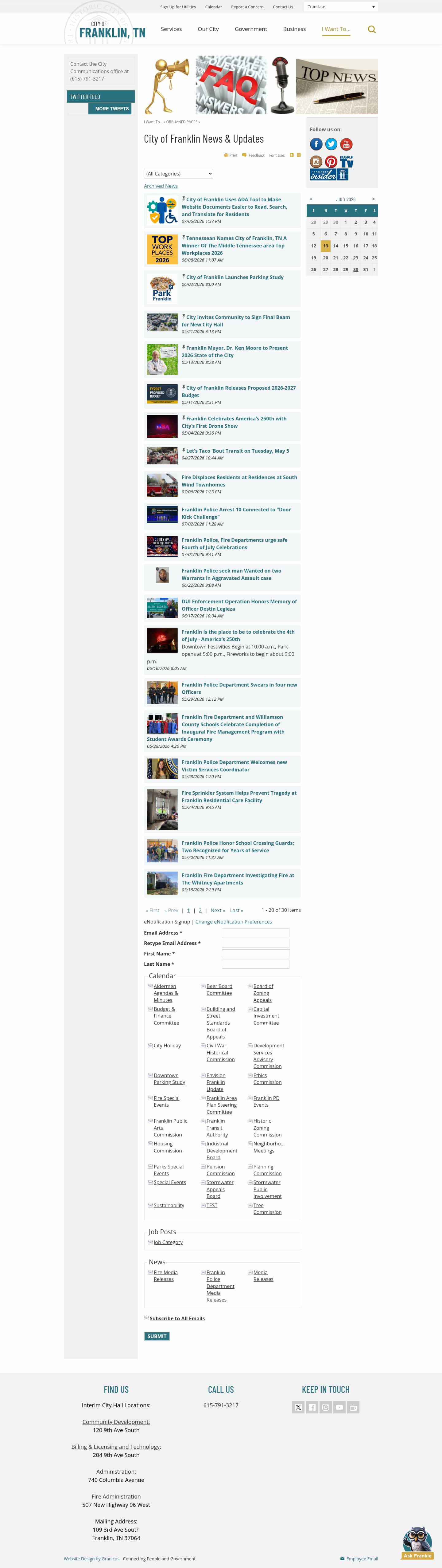 Latest website image capture